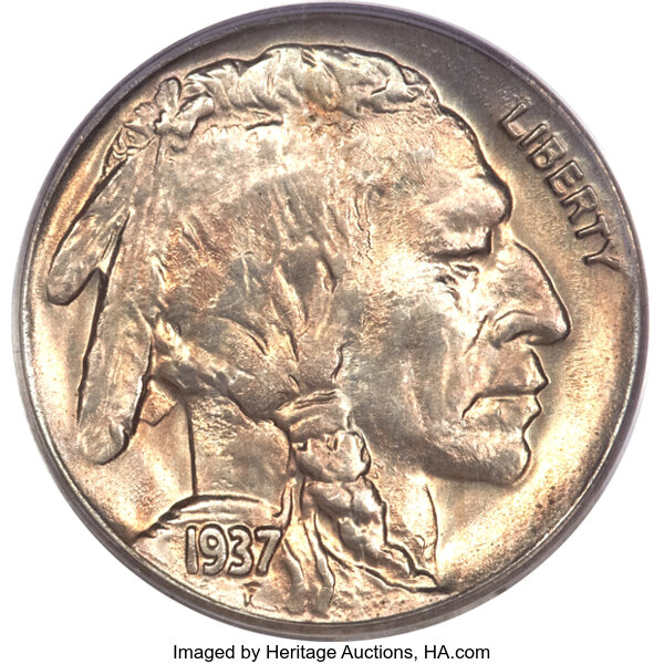 5] Us Buffalo Nickels [1936-s, [2] 1937, 1937-d, Auction