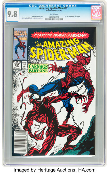 Modern Age (1980-Present):Superhero, The Amazing Spider-Man #361 (Marvel, 1992) CGC NM/MT 9.8 White pages....