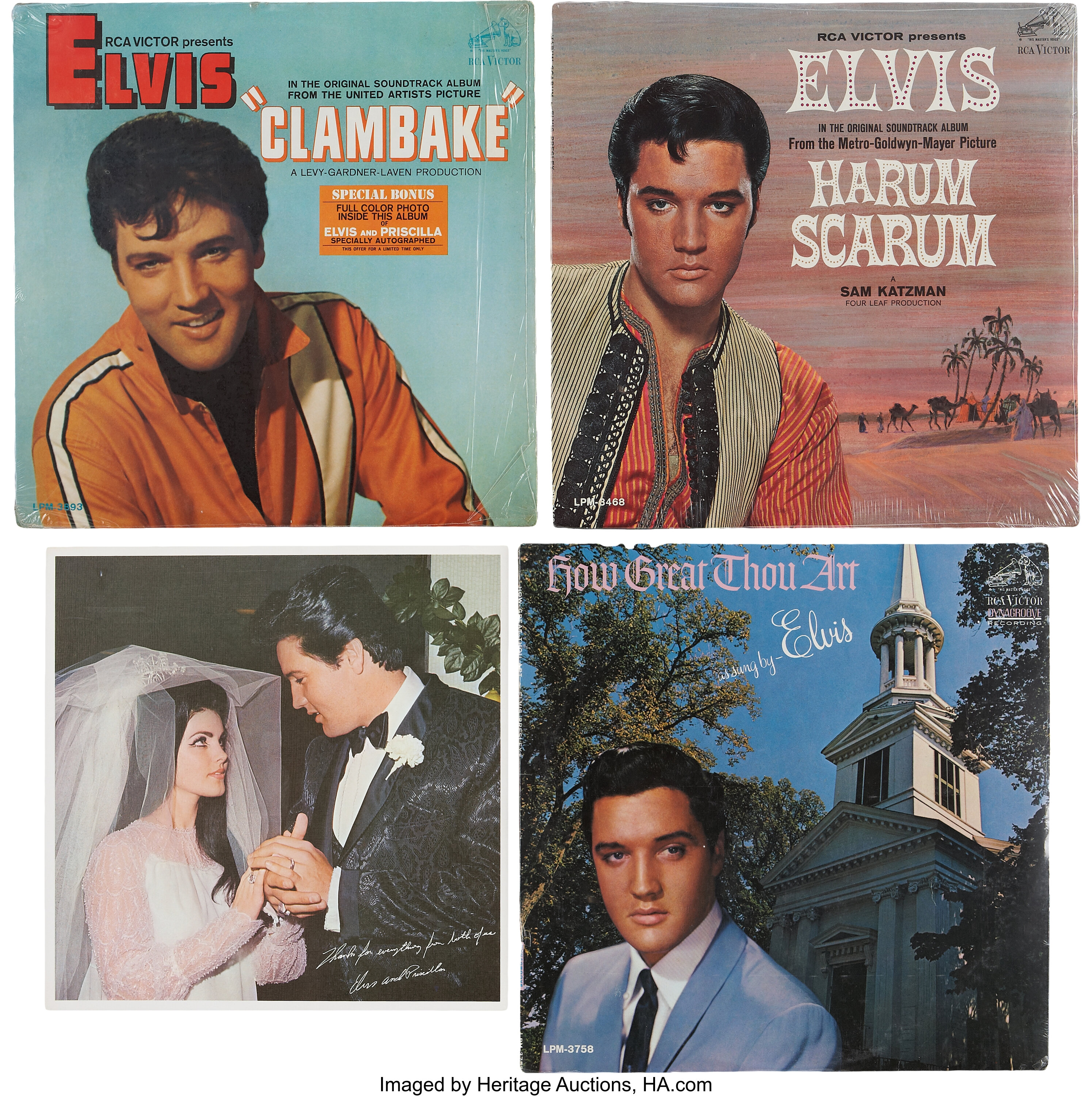 Elvis Presley Rare Promo Mono Clambake Album and Other Promo Mono