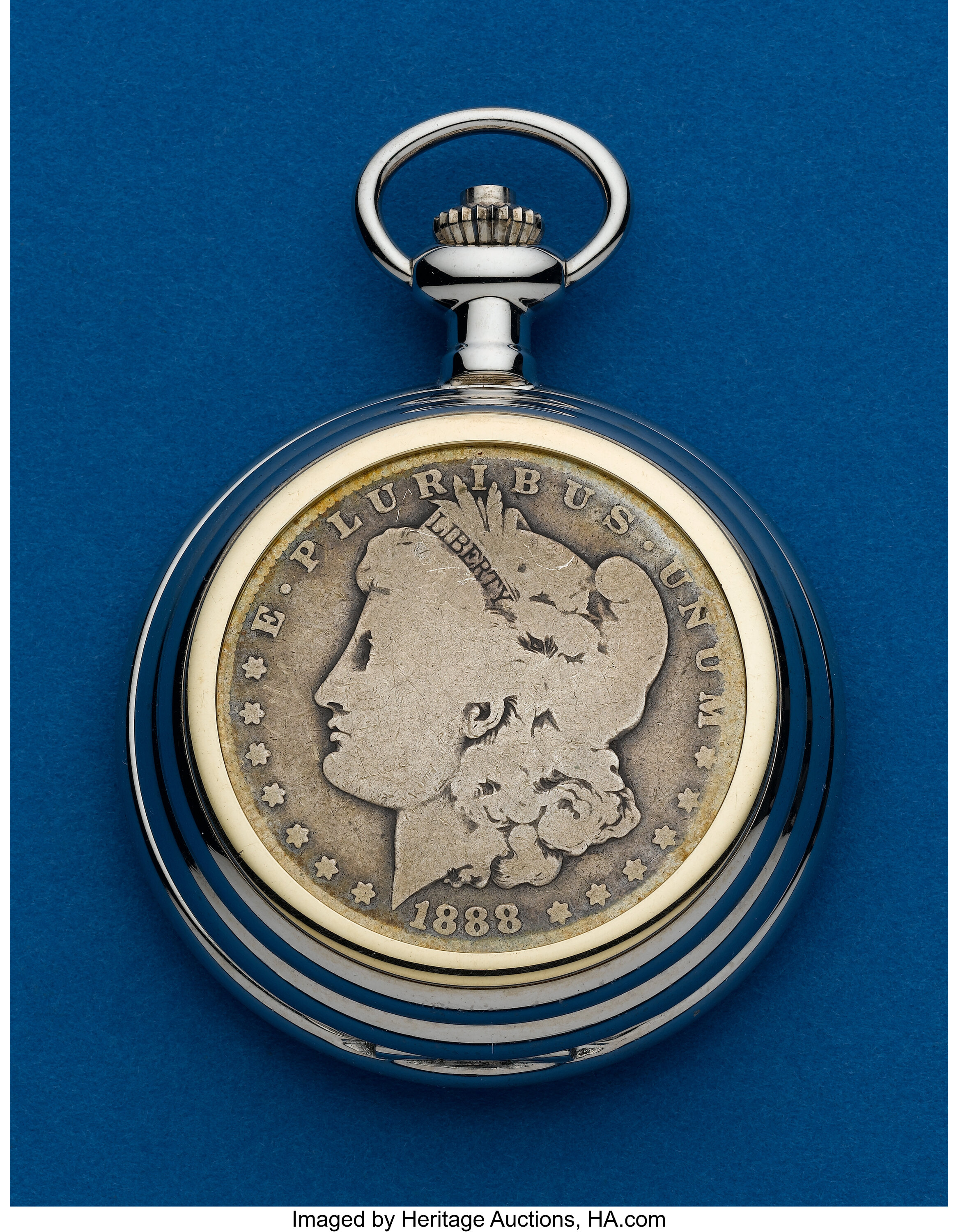 Colibri Silver Dollar Pocket Watch. Timepieces Swiss and