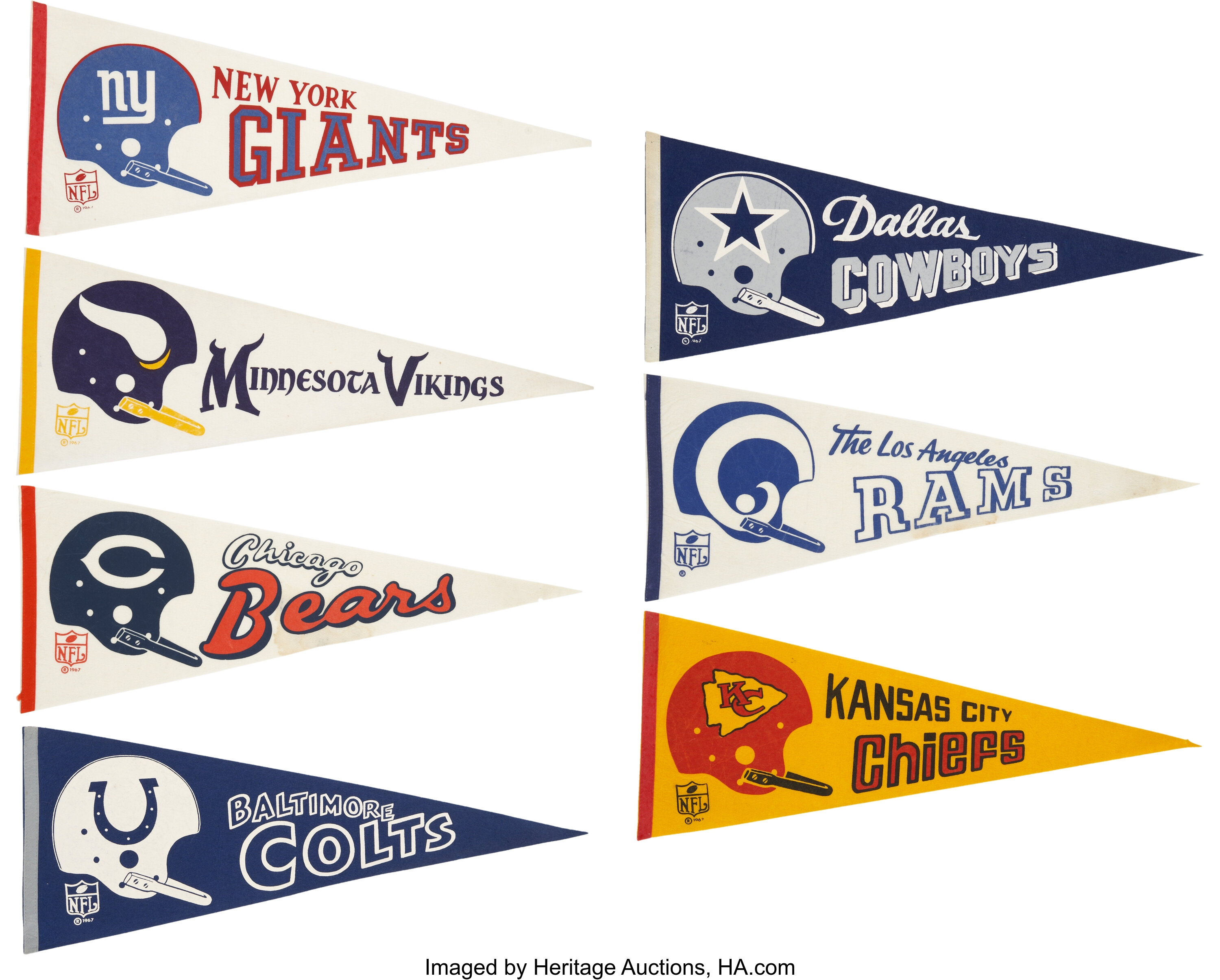 Sold at Auction: Sports Pennant Lot, Vintage & Modern