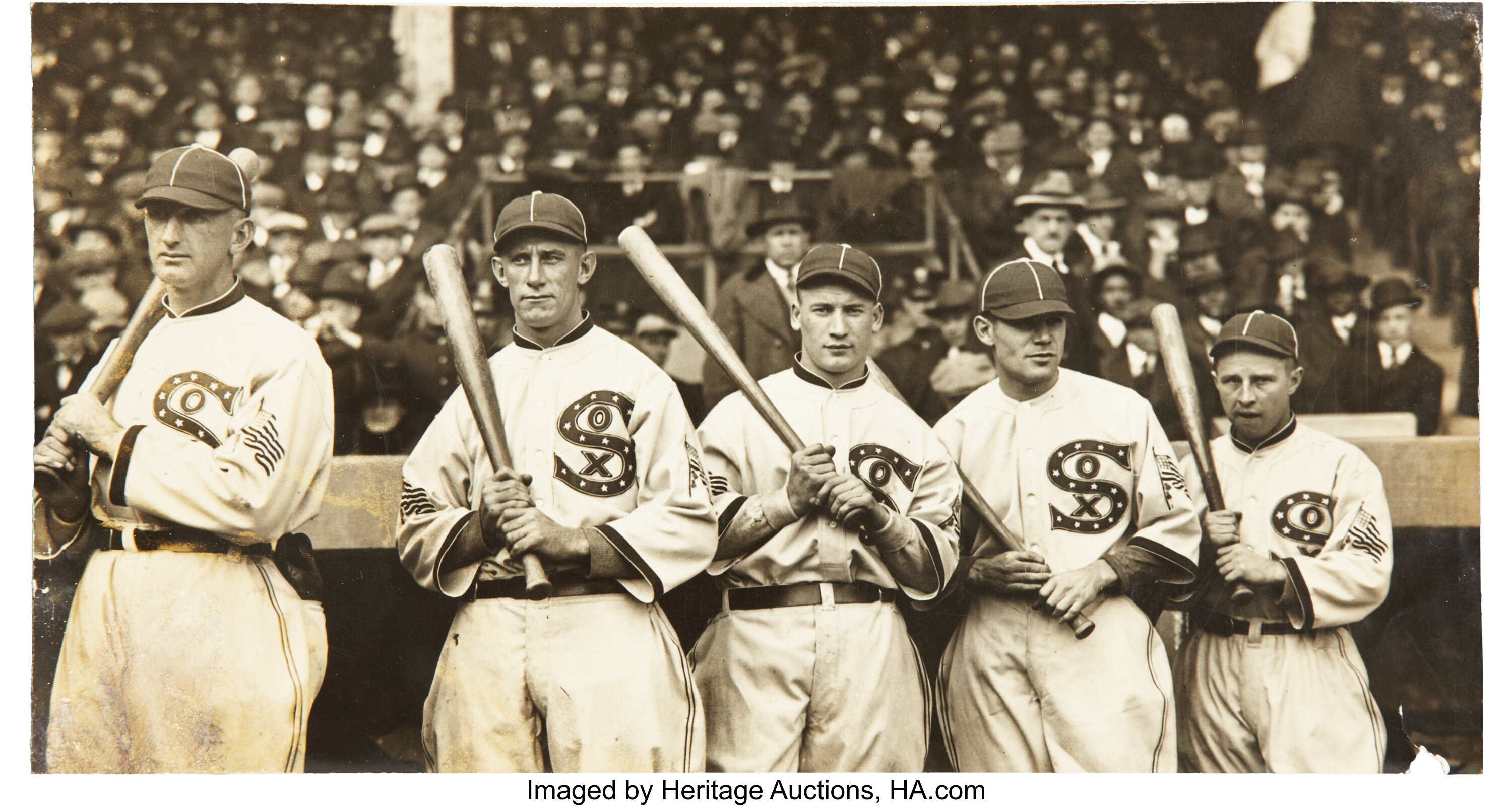 1917 Chicago White Sox Photograph with Jackson by George Bain