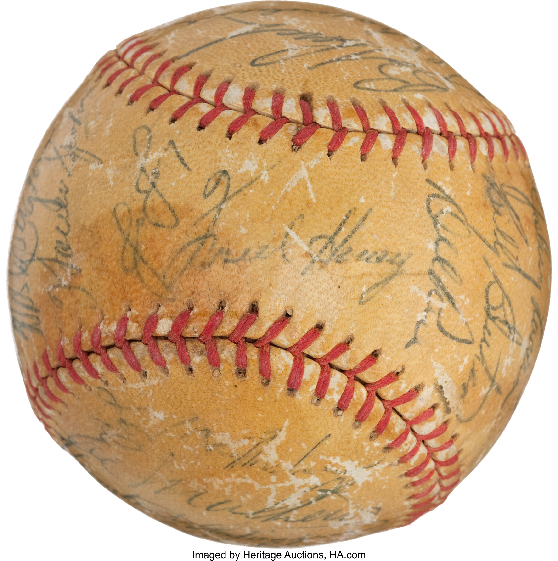 Baseball, signed by the 1958 Milwaukee Braves