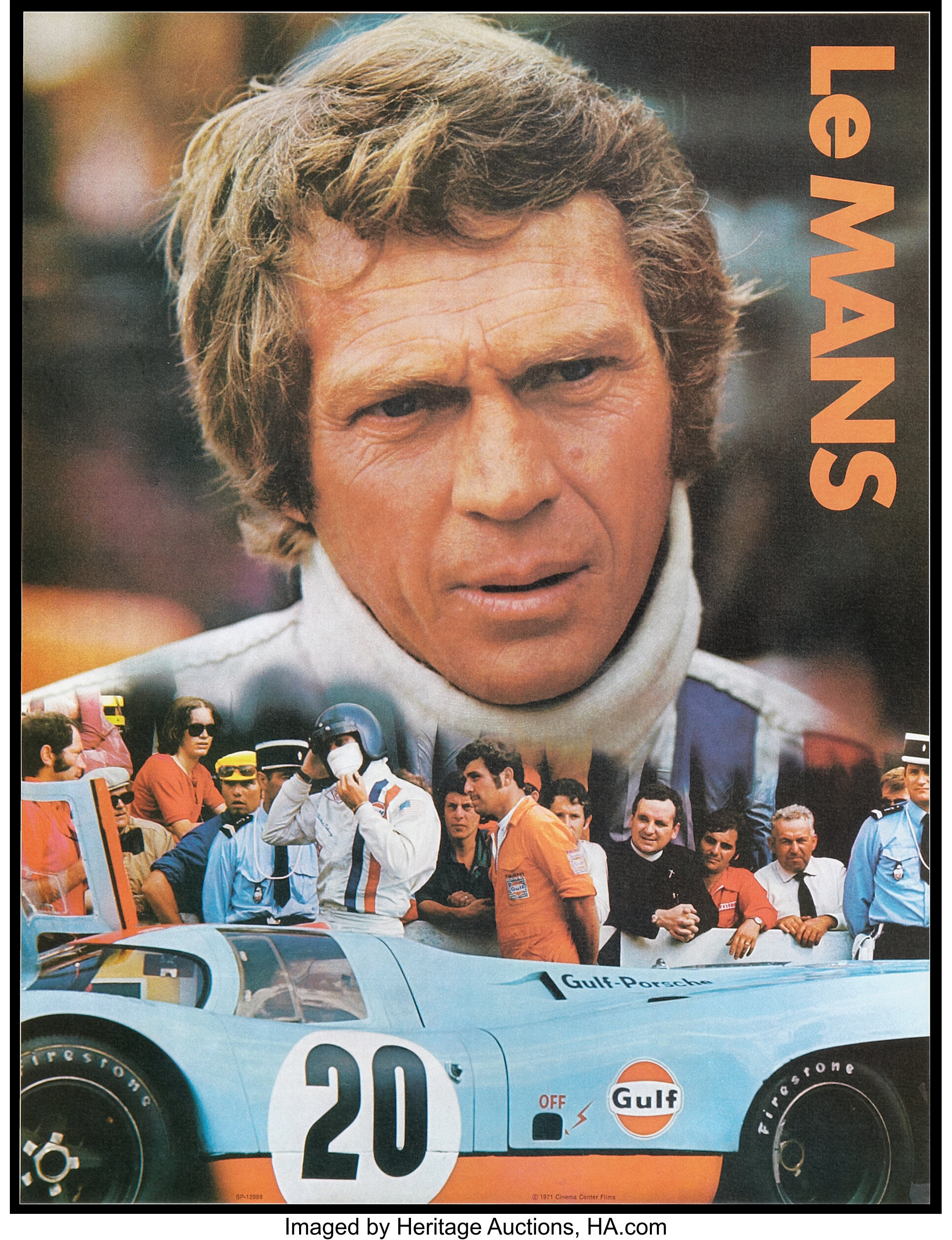 Affiche cinema Le Mans 1971