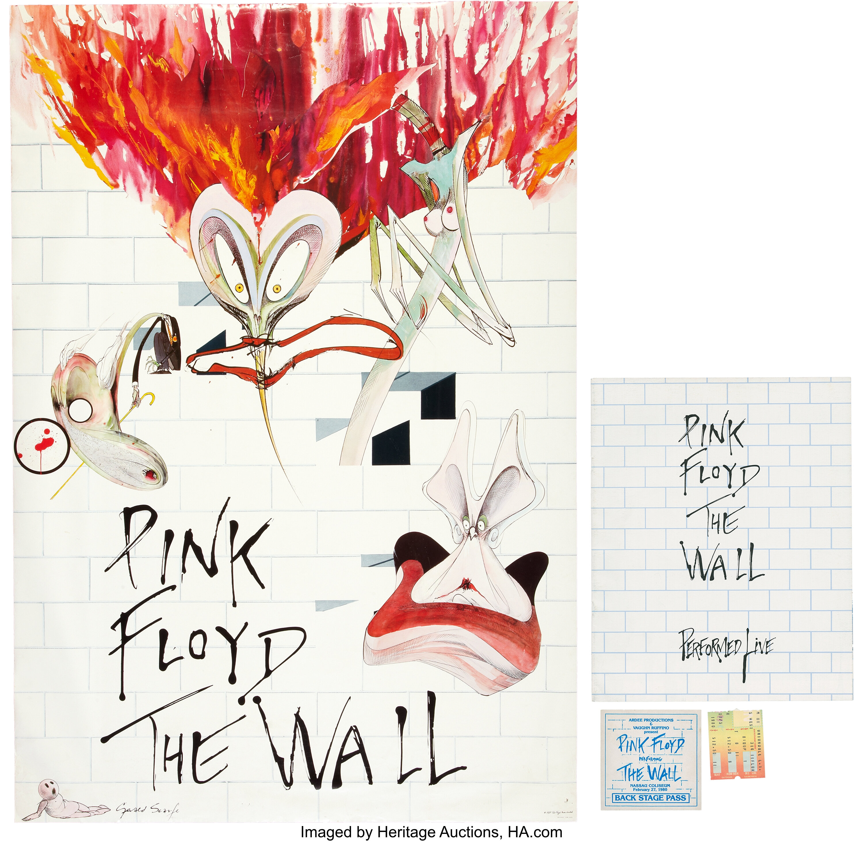 1980 Pink Floyd The Wall Album Release Music Industry Promo Reprint Ad