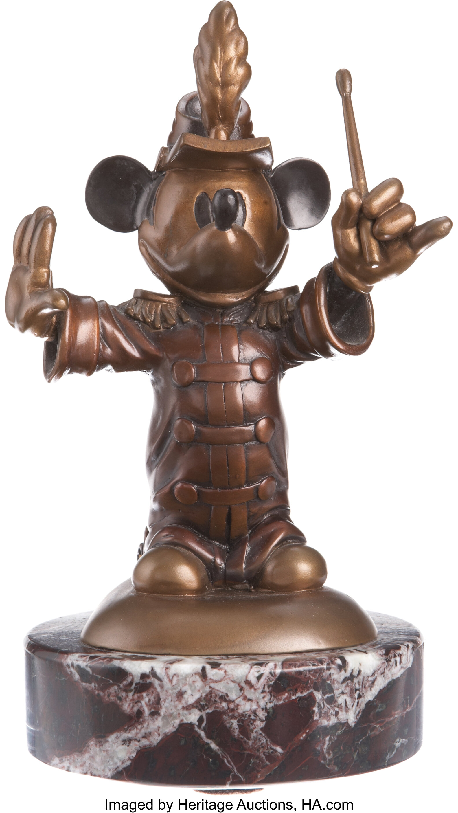 Vintage Walt Disney Mickey Mouse Brass Figurine