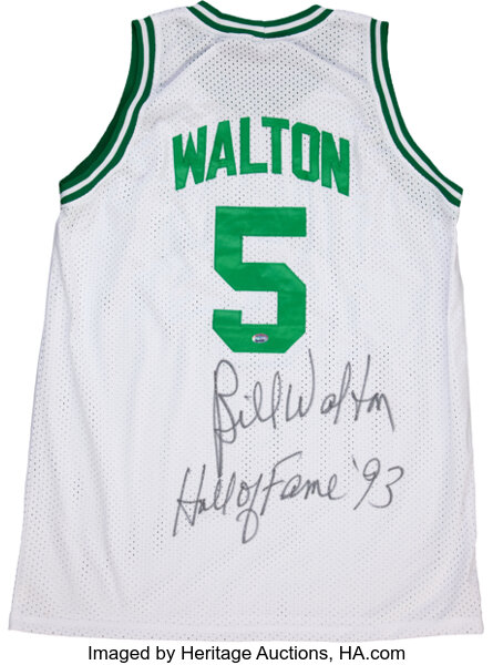 Bill Walton Signed Celtics Hall Of Fame 93 Jersey. Basketball, Lot  #42129