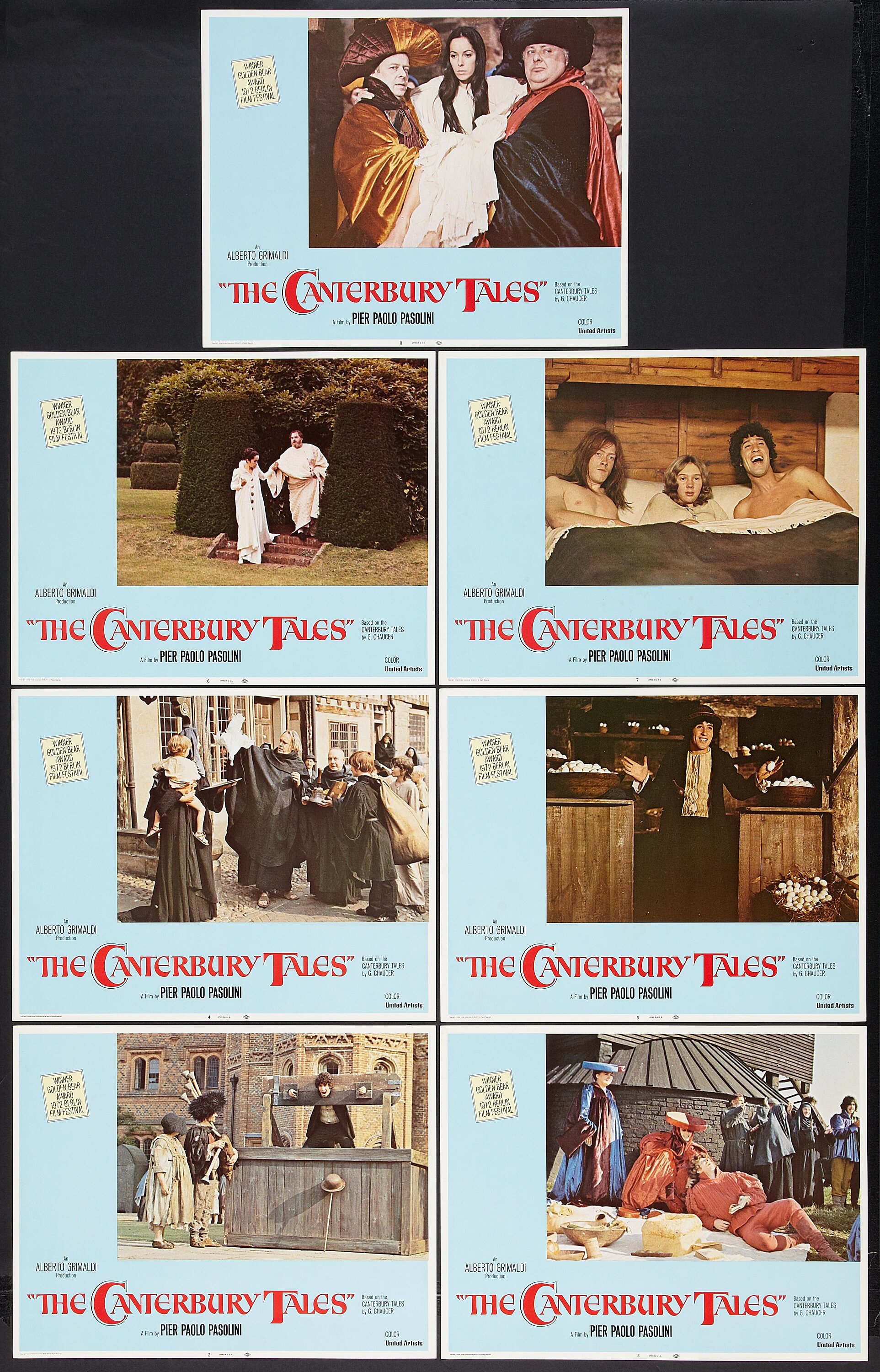 The Canterbury Tales Lot United Artists 1972 Lobby Card Set Of Lot 54081 Heritage Auctions