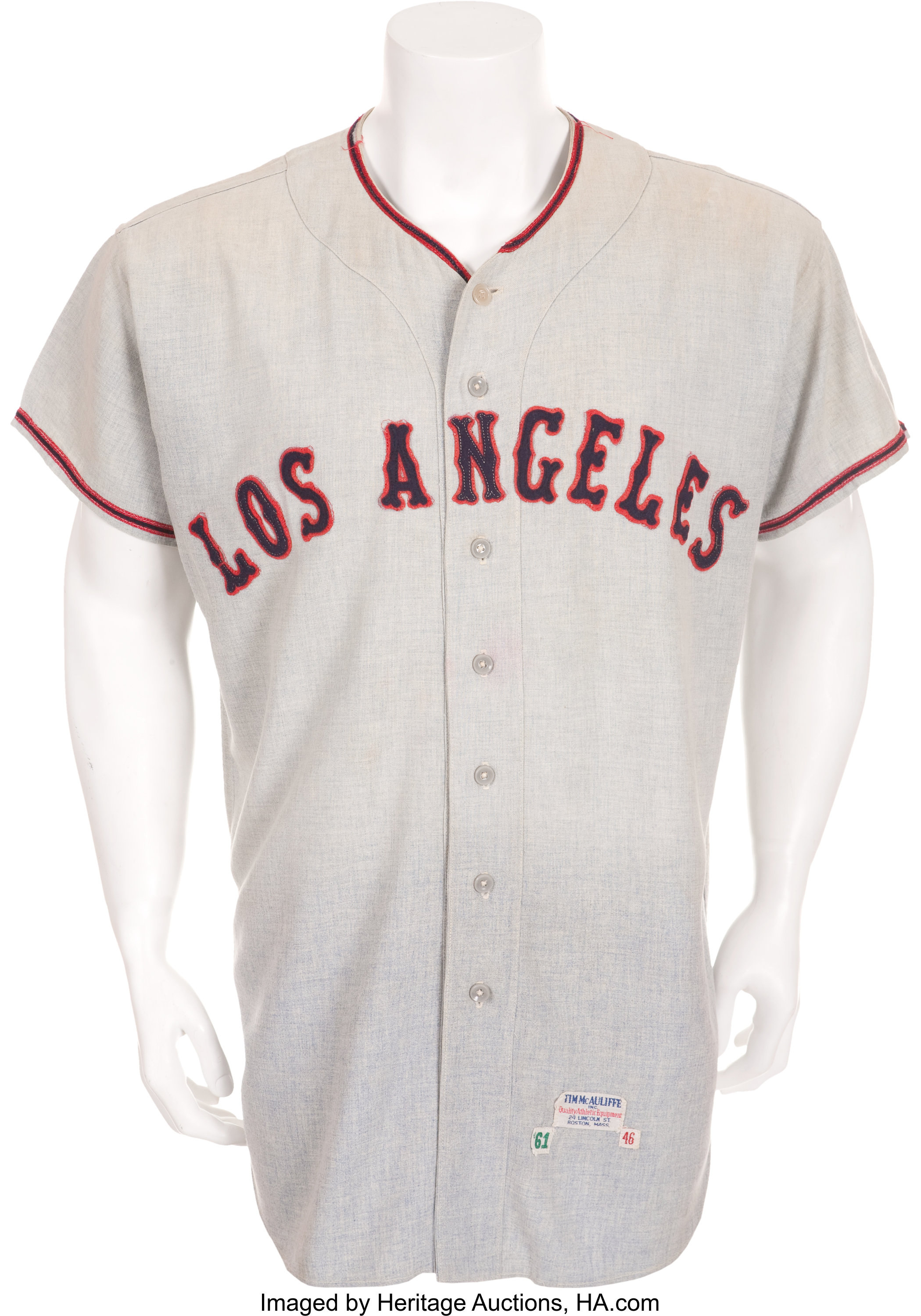 1961 California Angels Game Issued Jersey, Only Example Known