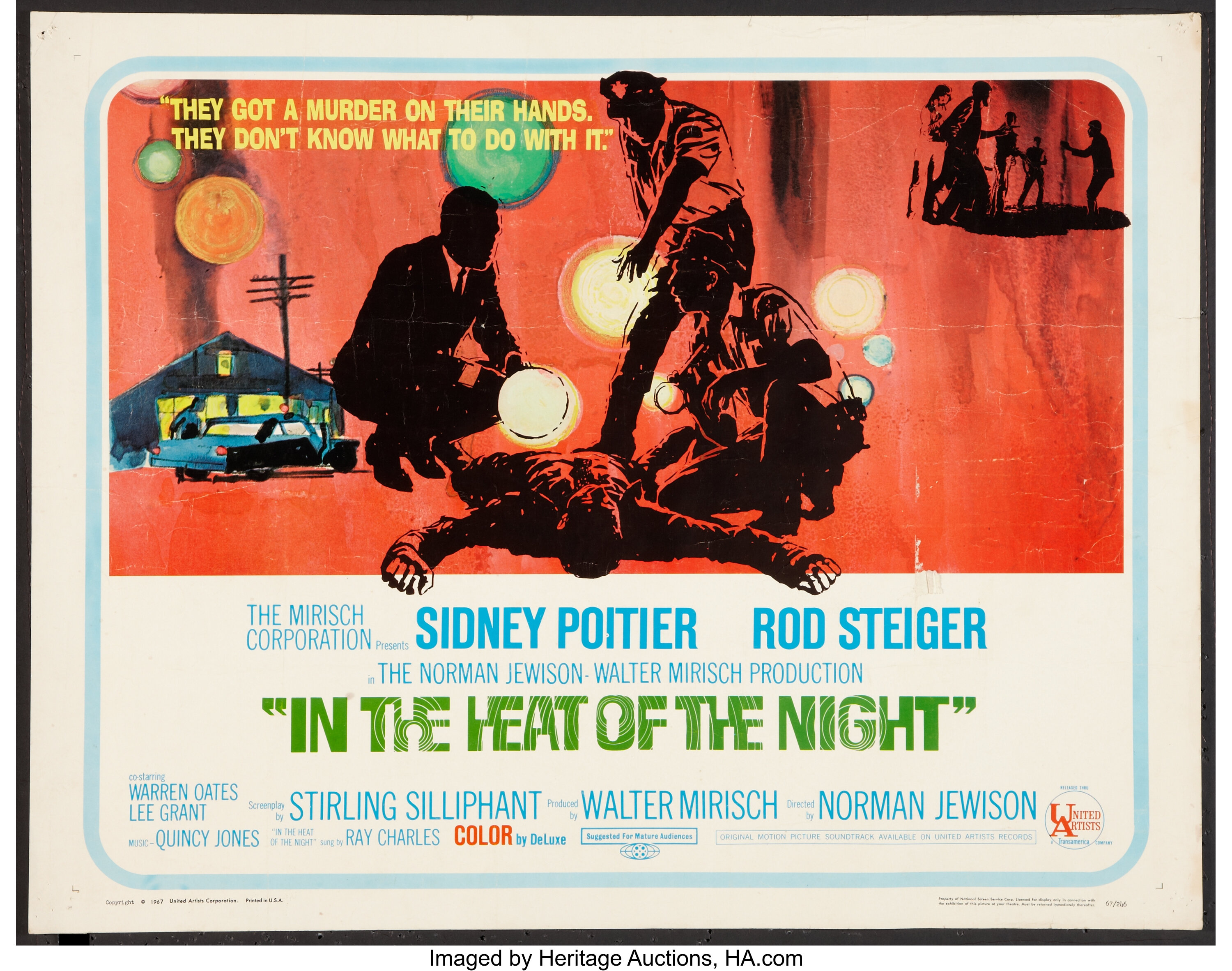 In the Heat of the Night Lot (United Artists, 1967). Half Sheets | Lot  #55201 | Heritage Auctions