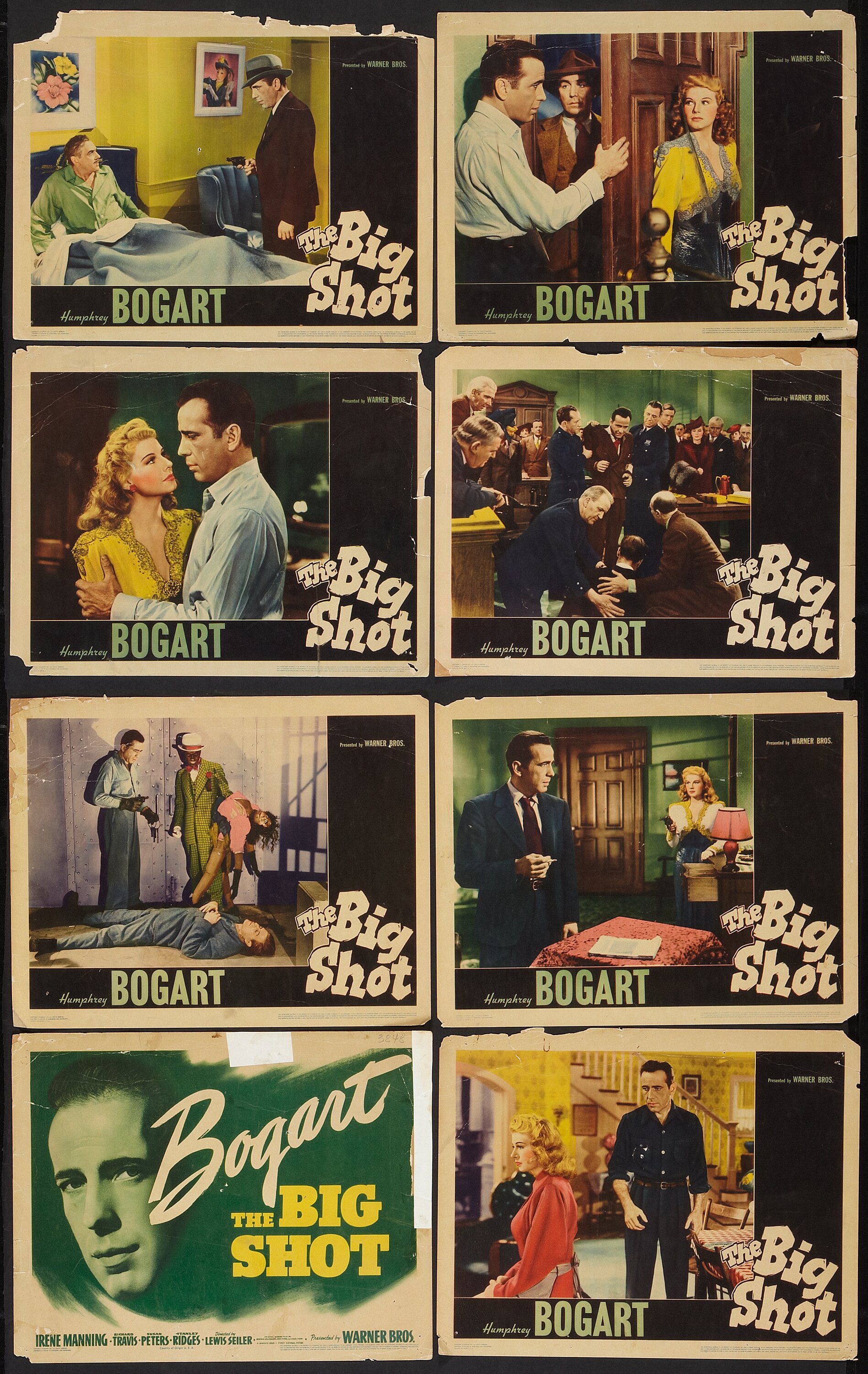 The Big Shot (Warner Brothers, 1942). Lobby Card Set of 8 (11 X