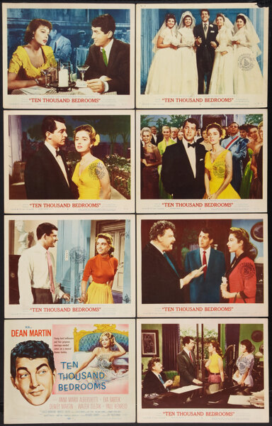 Ten Thousand Bedrooms Lot Mgm 1957 Lobby Card Sets Of 8