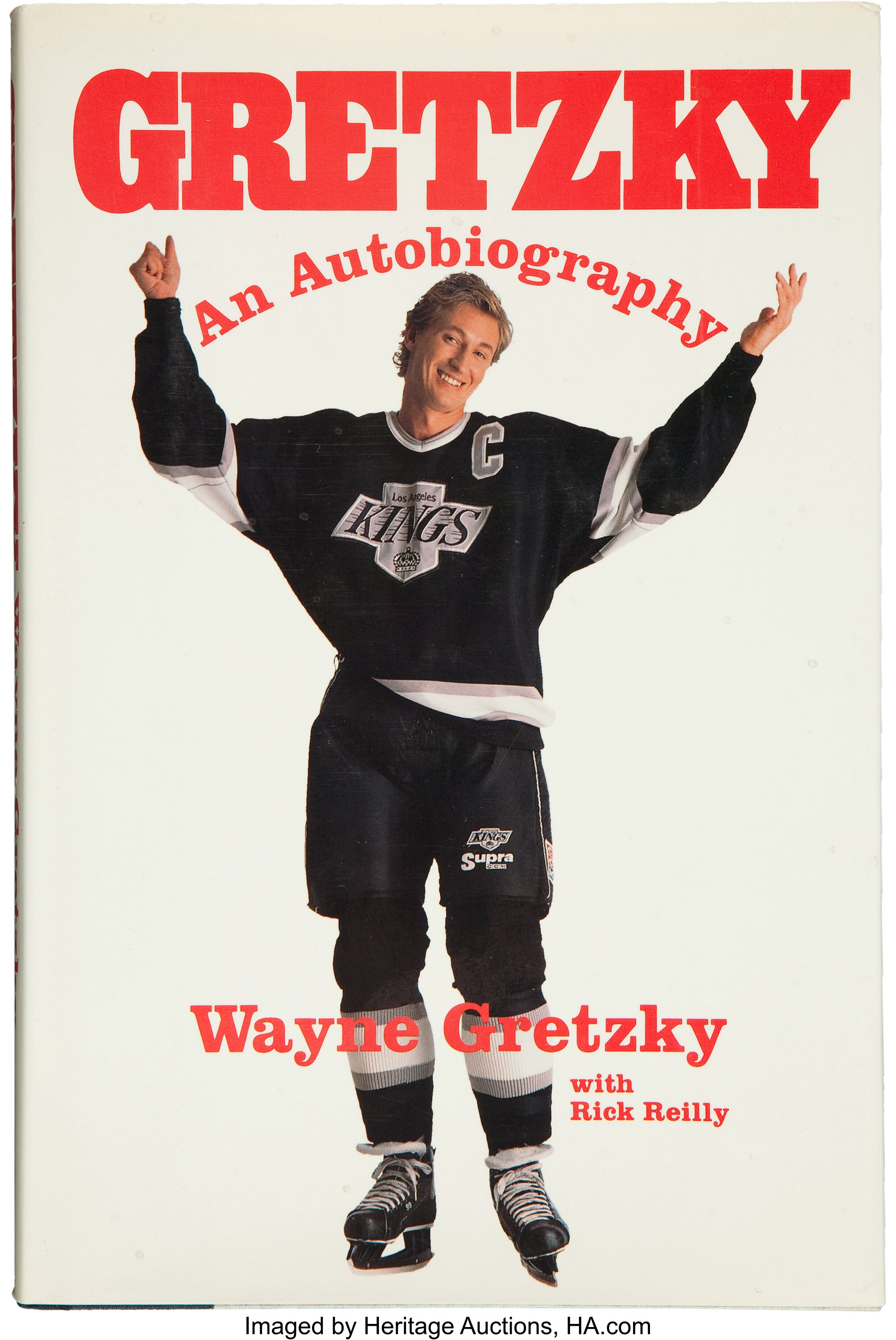 Lot - Wayne Gretzky Los Angeles Kings Jersey Signed Photograph LOA