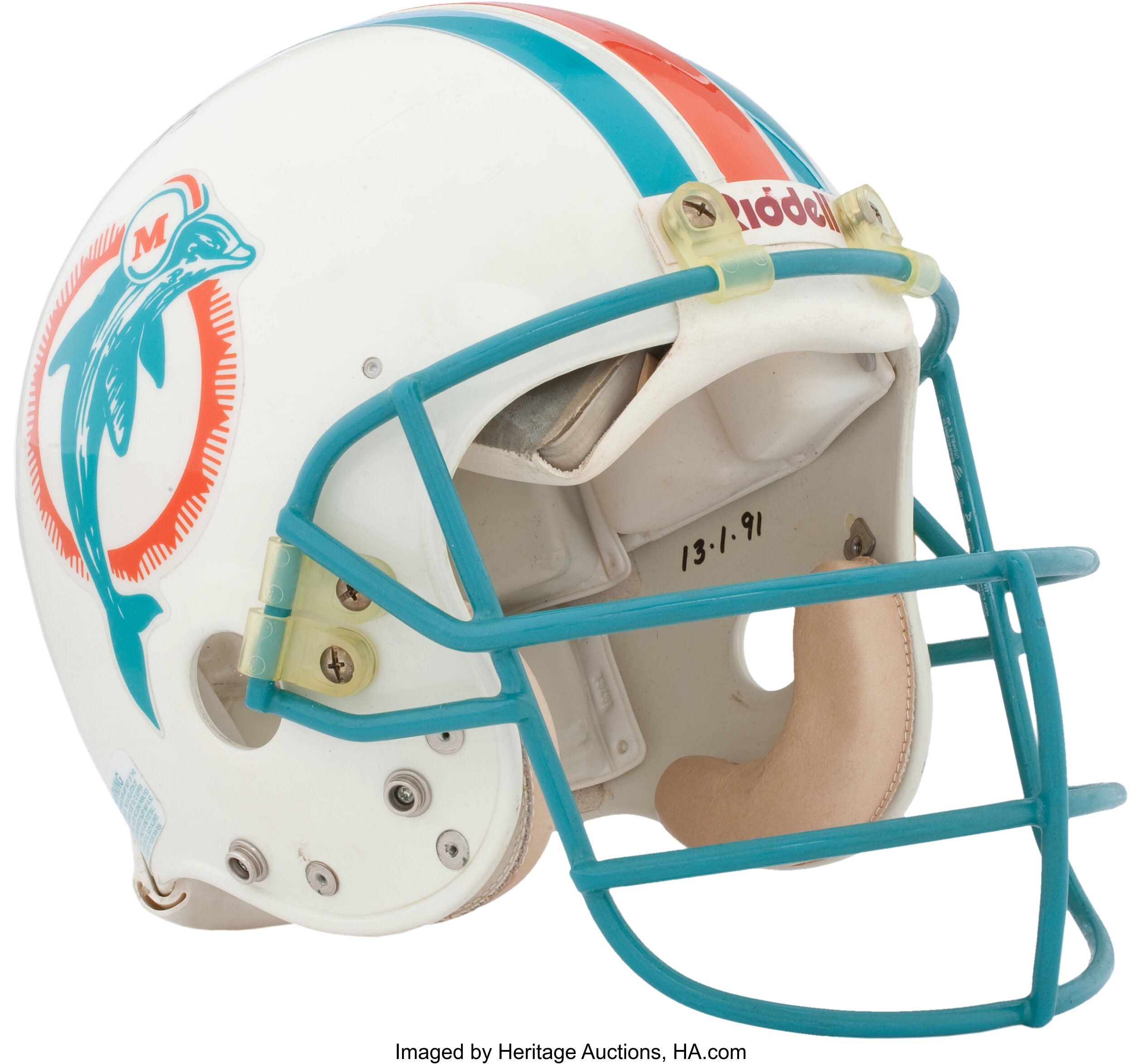 Dan Marino Miami Dolphins Signed Autographed Football Visor w/Helmet –