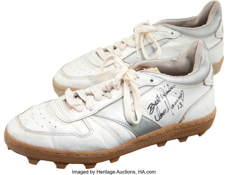 1984 Dan Marino Game Worn Signed Miami Dolphins Shoes Super Bowl Lot 81331 Heritage Auctions