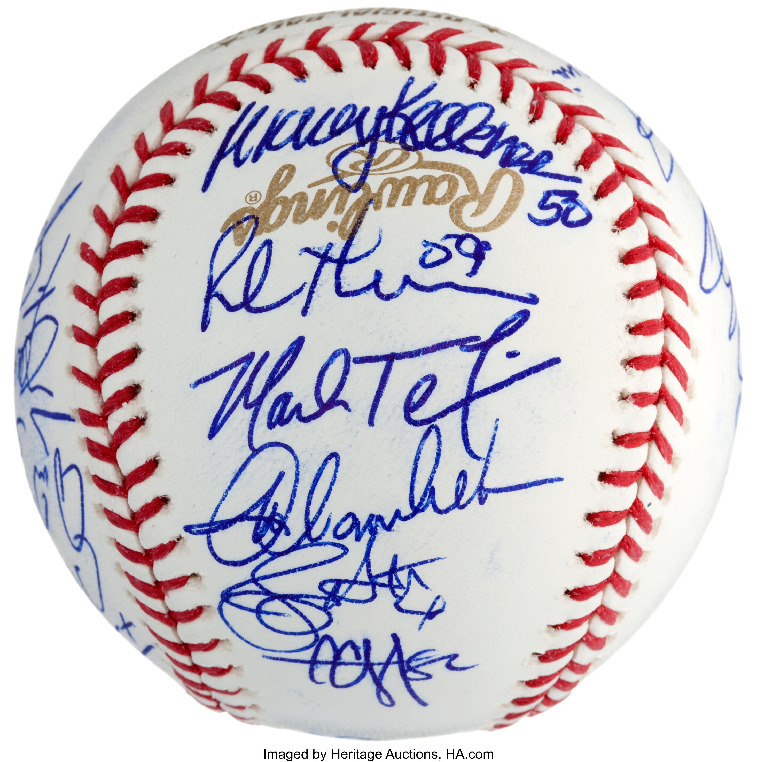 2009 New York Yankees Team Signed Baseball - World Series