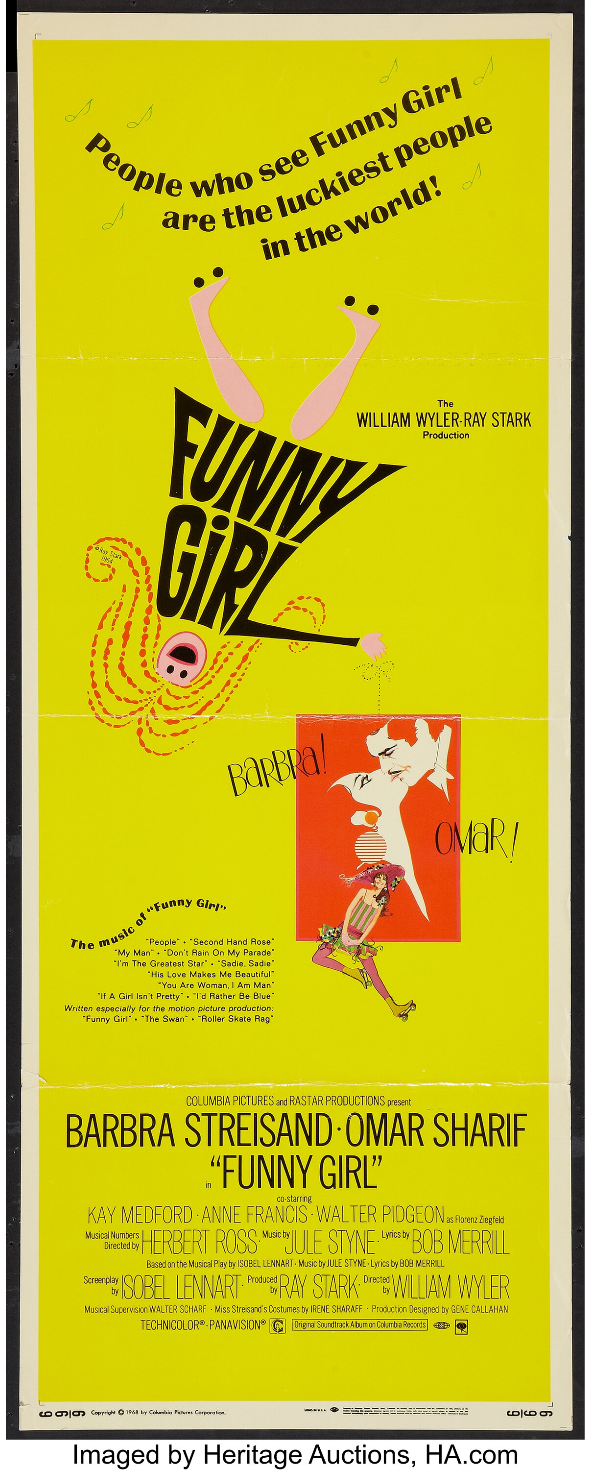 funny girl movie poster