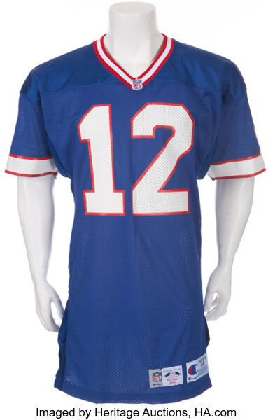 JIM KELLY GAME Worn & Signed 1993 Buffalo Bills Jersey -Lelands