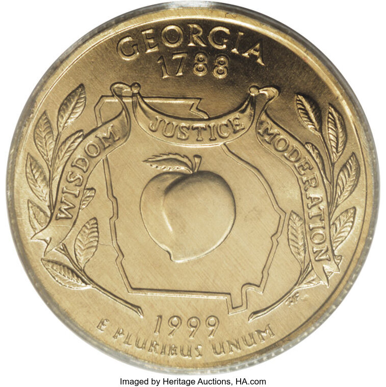 experimental planchet 1999 georgia quarter