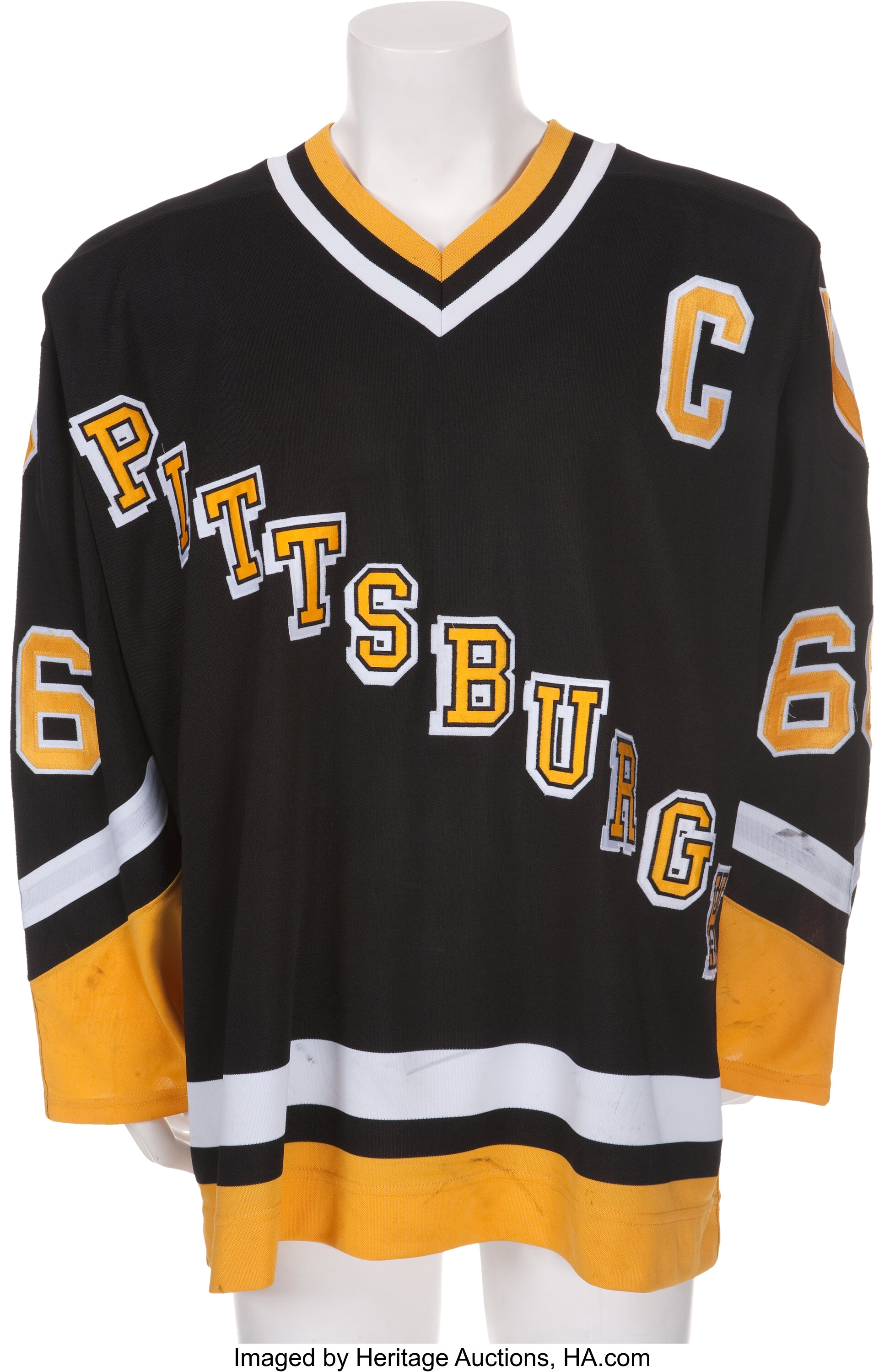 1995-96 Pittsburgh Penguins Alternate Game Worn Jerseys