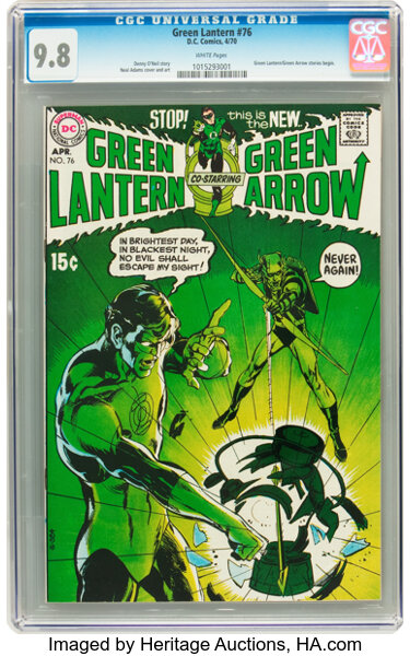 Bronze Age (1970-1979):Superhero, Green Lantern #76 (DC, 1970) CGC NM/MT 9.8 White pages....