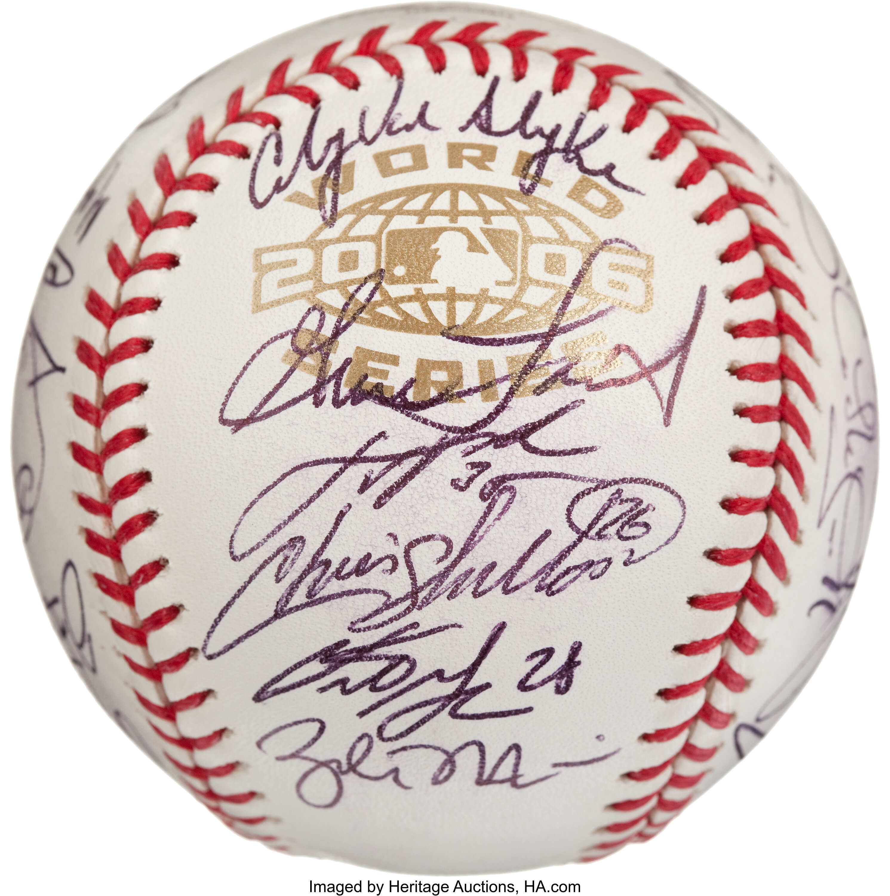 2006 Detroit Tigers Autographed Baseball