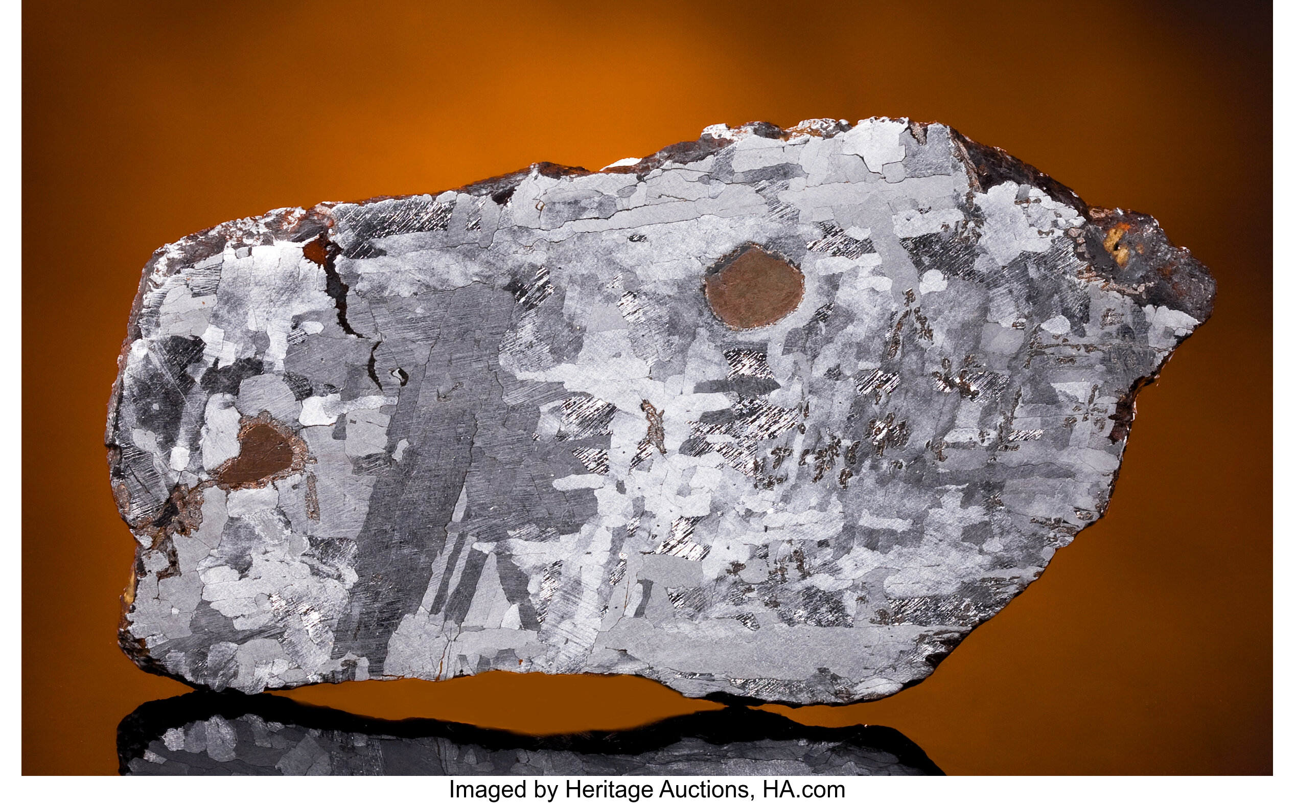 NANTAN METEORITE SLICE - WITNESSED FALL FROM 1516. Meteorites