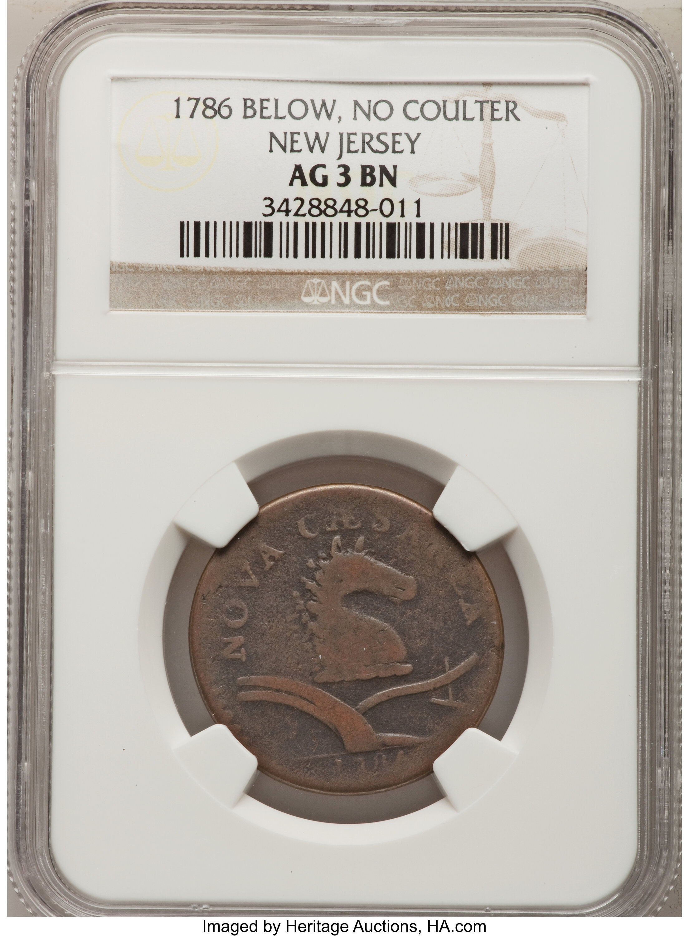 1786 Copper New Jersey Copper No Coulter Ag3 Ngc M 12 G R 4 Ngc Lot 60 Heritage Auctions