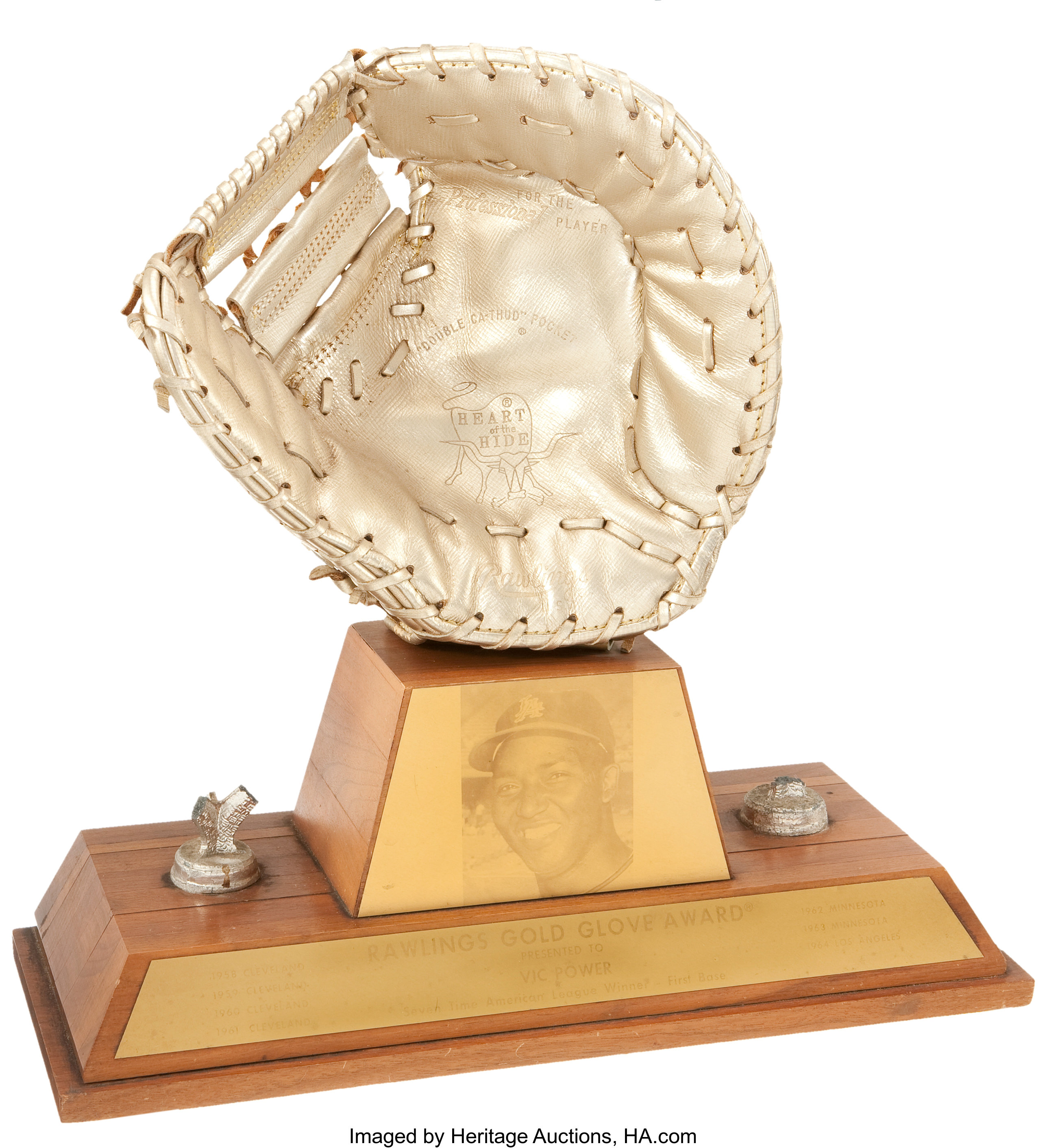 1964 Vic Power Gold Glove Award. Baseball Collectibles Others, Lot  #81156