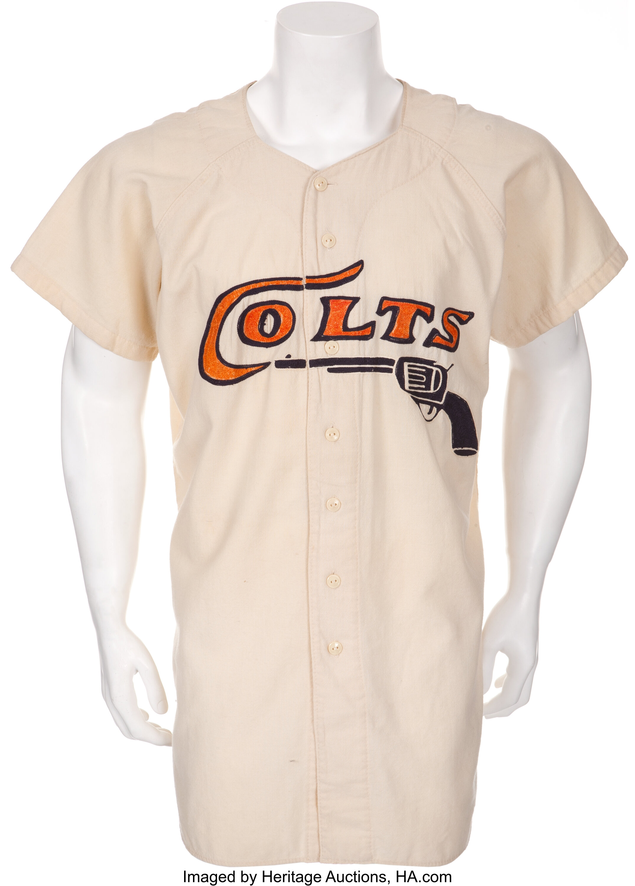 Houston Colt 45s White Button Down Baseball Jersey — BORIZ