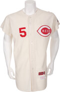 Johnny Bench Final Season Game-Used Jersey