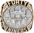 49ers 5 Time Super Bowl Steve Young ring (sizes 9 -13)