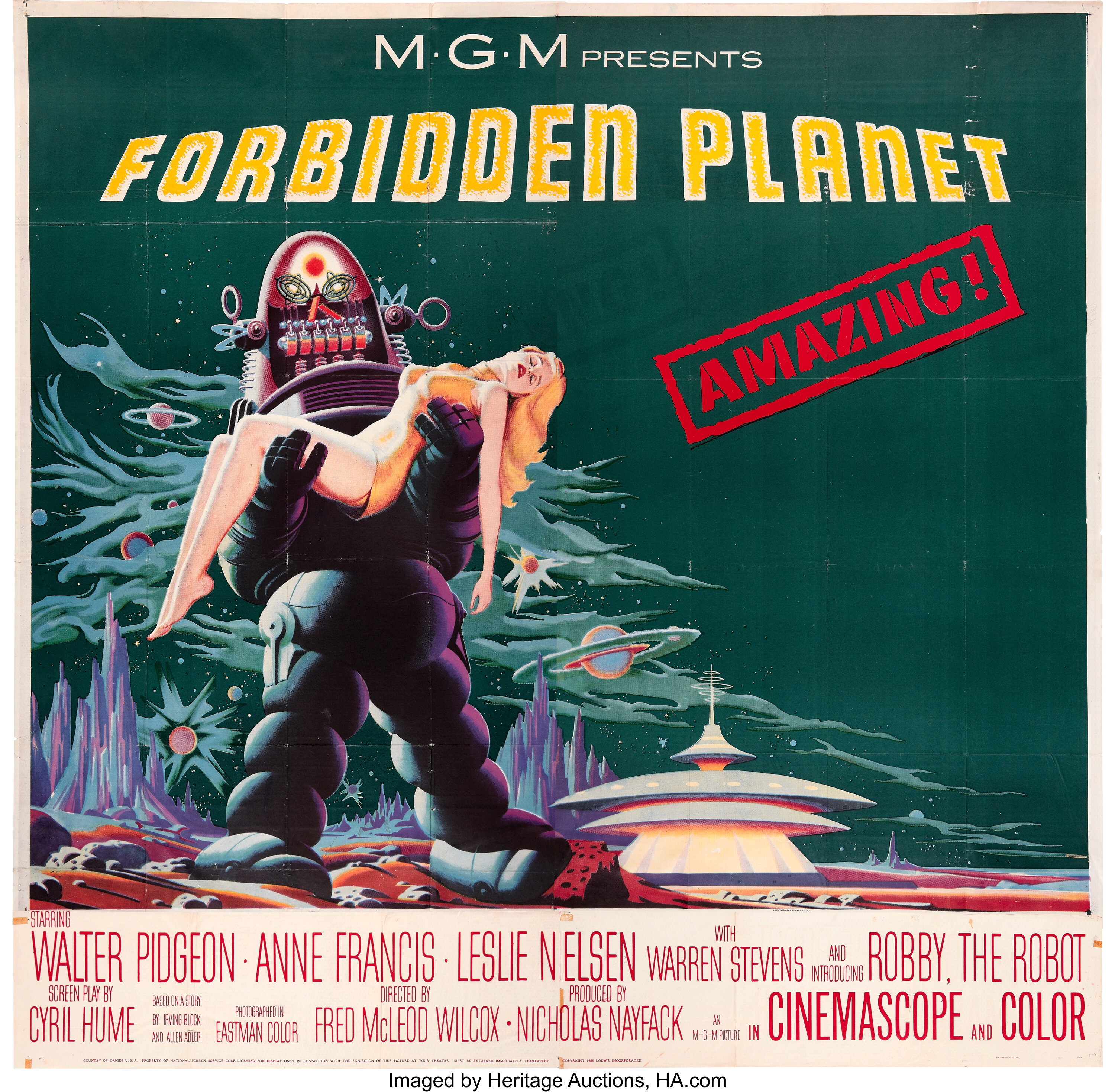 Forbidden Planet 1956, Sold Details