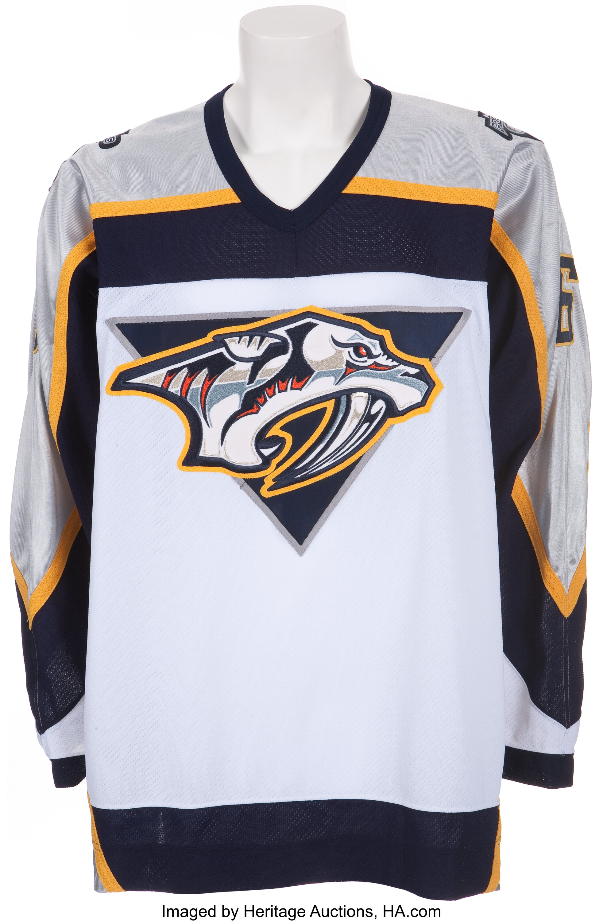 2006-07 Shea Weber Game Worn Nashville Predators Jersey.  Hockey, Lot  #81650