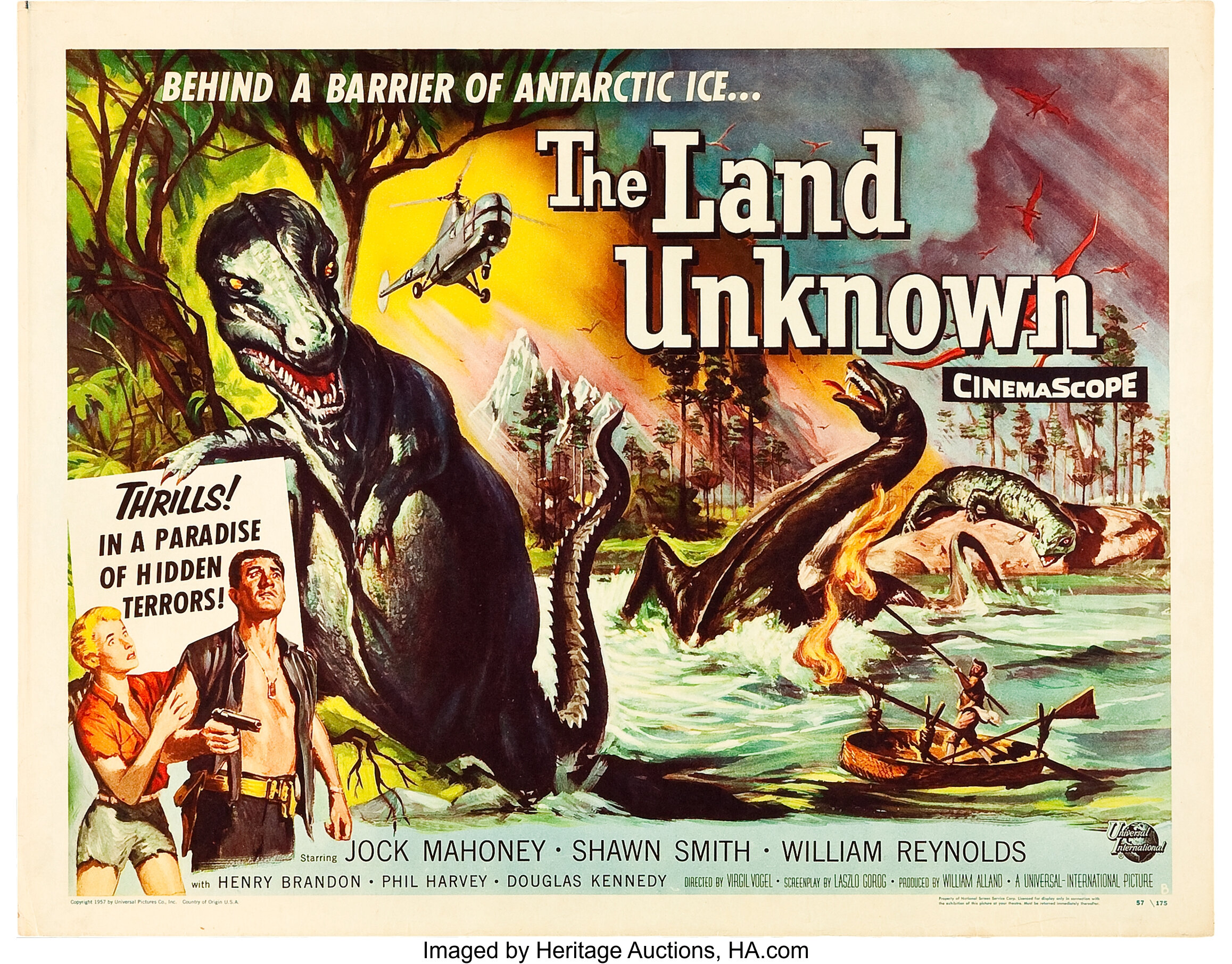 The Land Unknown Universal International 1957 Half Sheet 22 X Lot Heritage Auctions