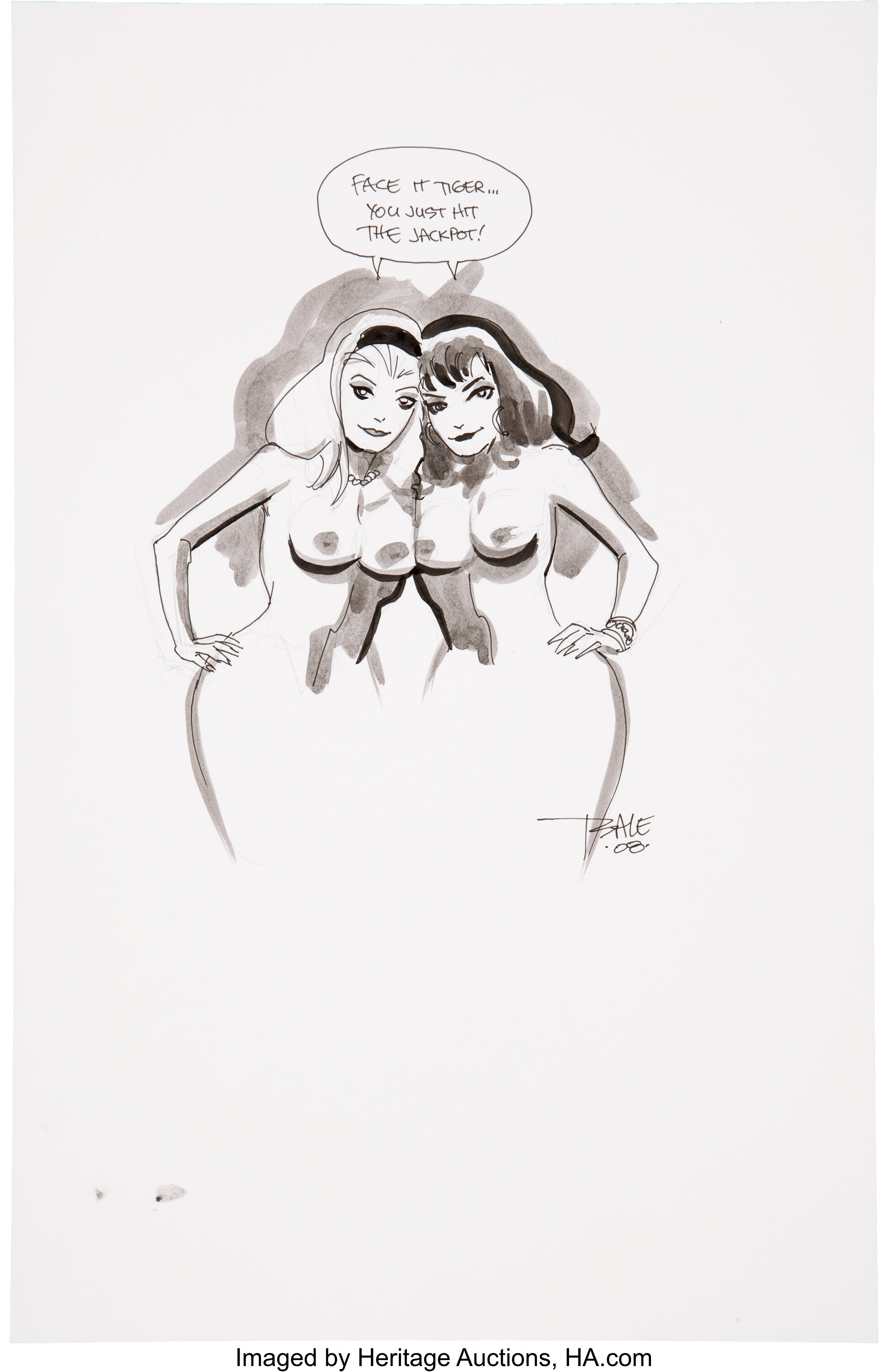 Tim Sale Naked Gwen Stacy and Mary Jane Watson Sketch Original Art | Lot  #93566 | Heritage Auctions