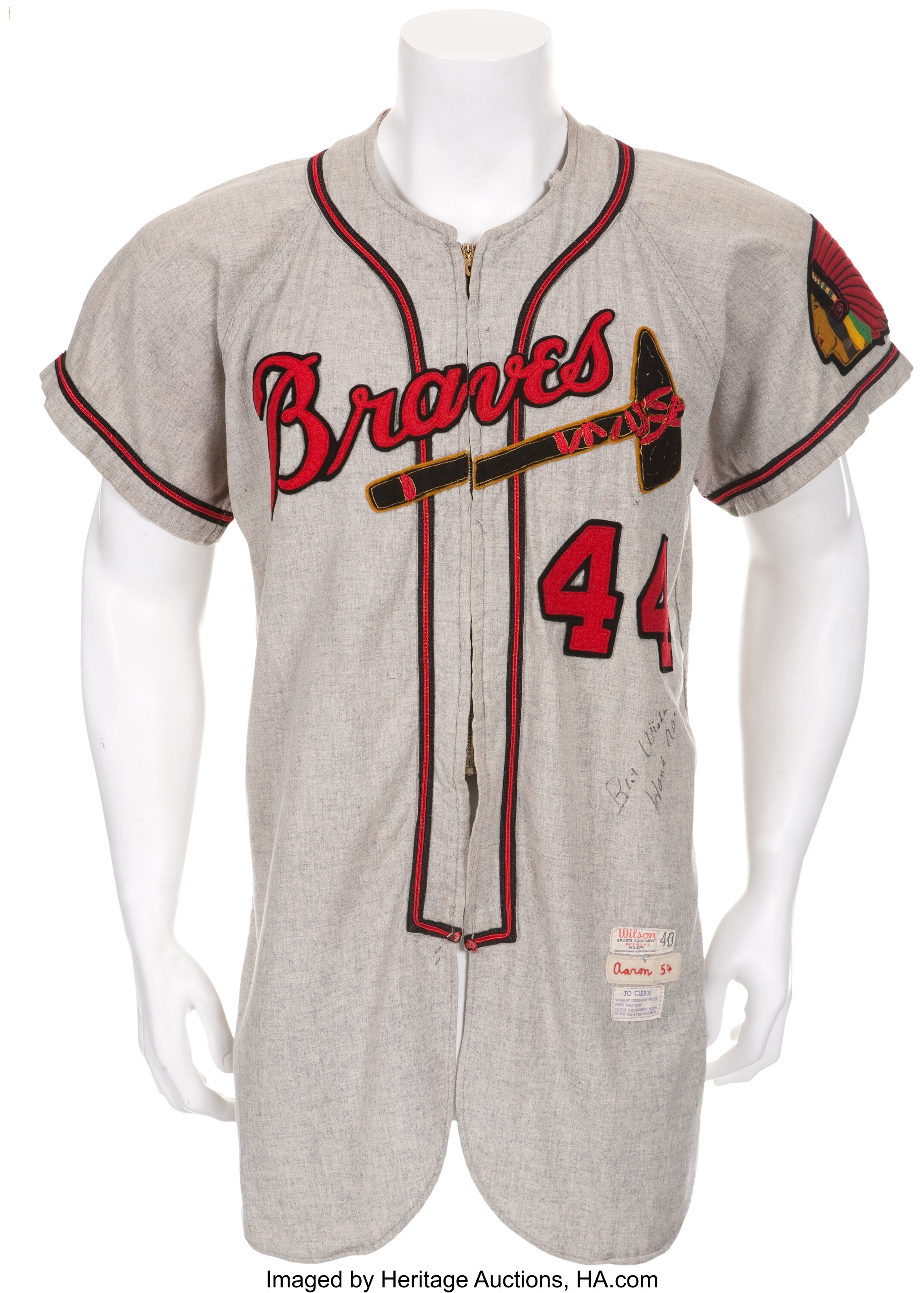 Hank Aaron Signed Milwaukee Braves Cooperstown Collection Mitchell & Ness  Jersey – JSA Full LOA – Memorabilia Expert