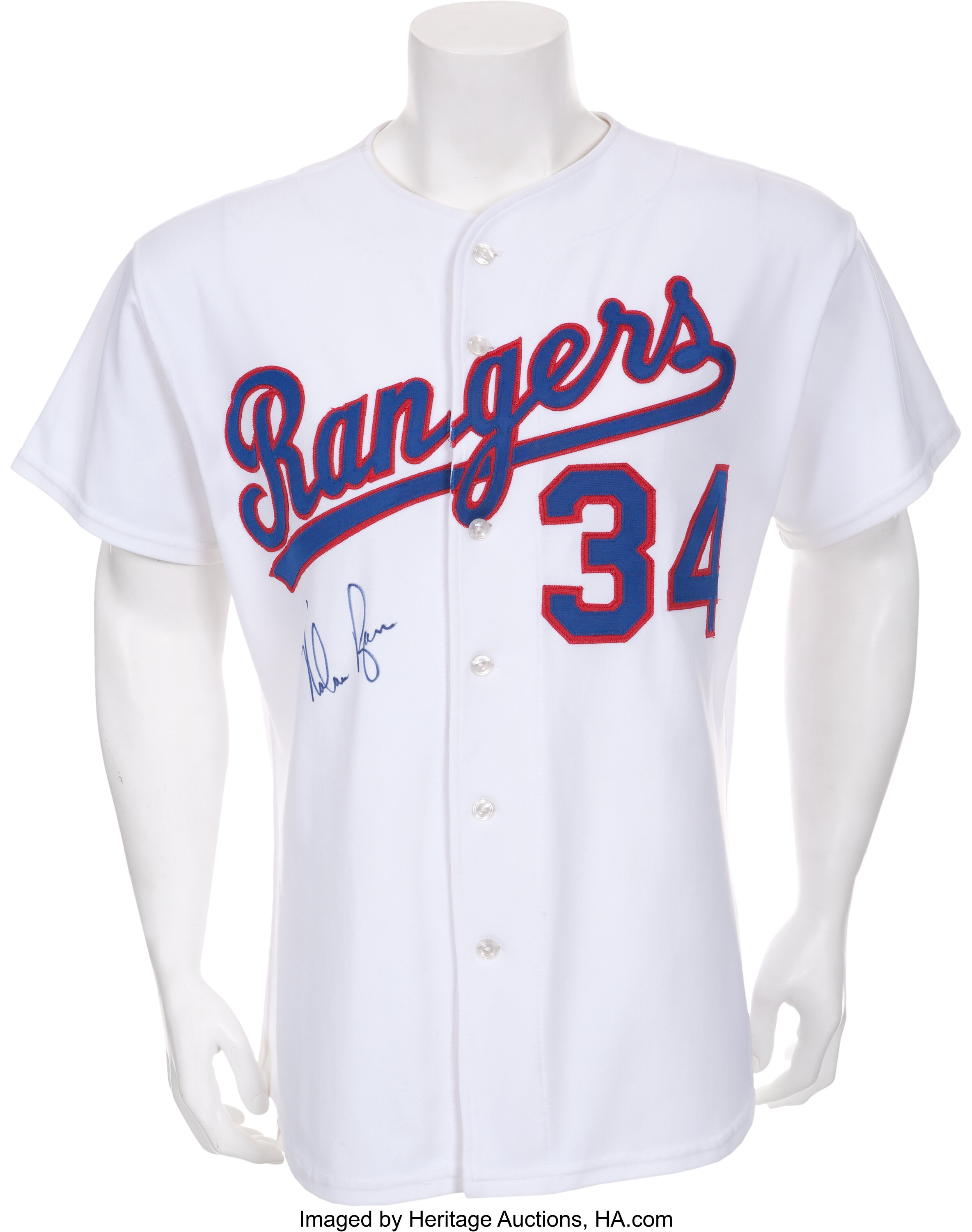 Lot Detail - Nolan Ryan Retro Astros Signed Jersey