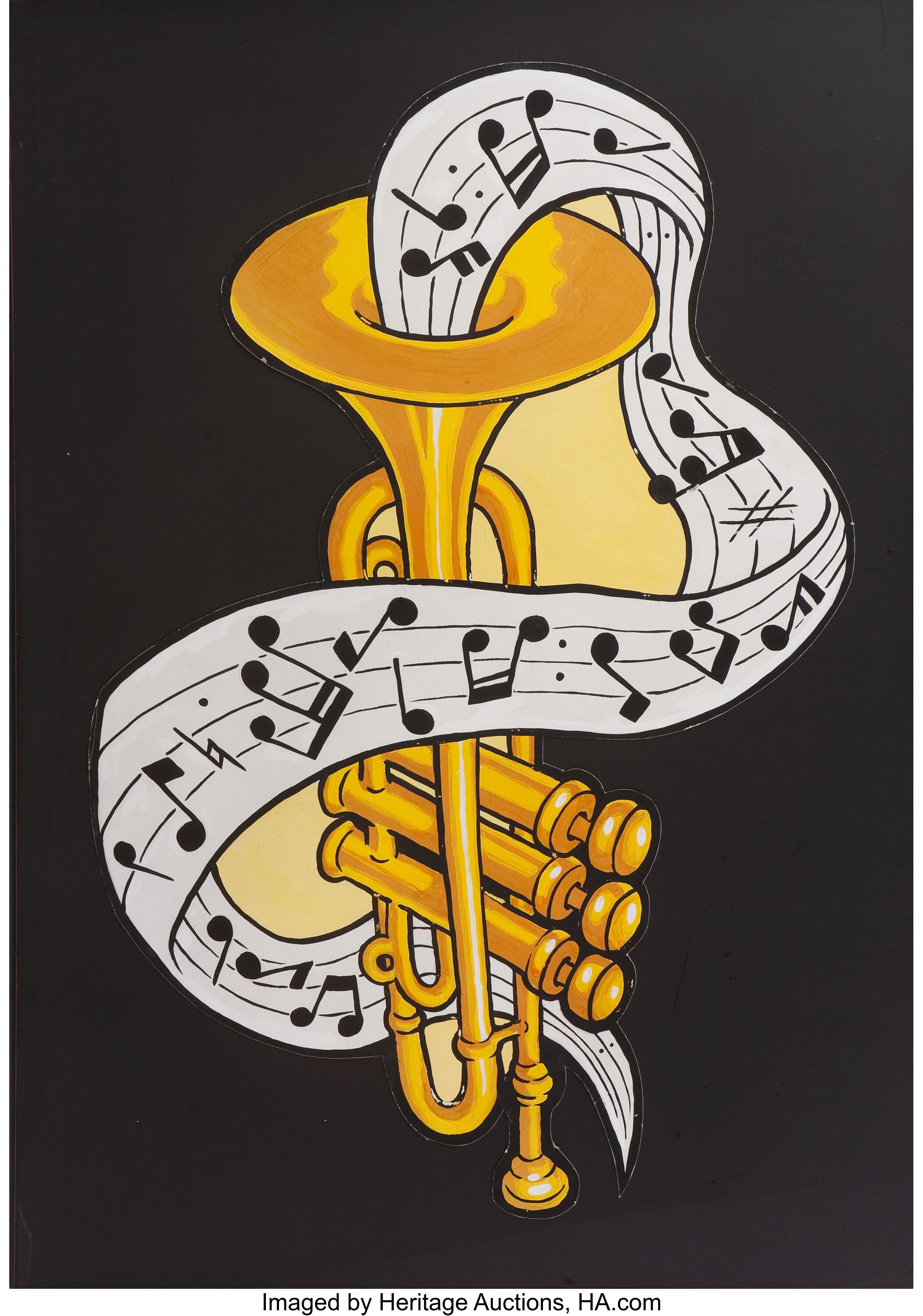 trumpet painting