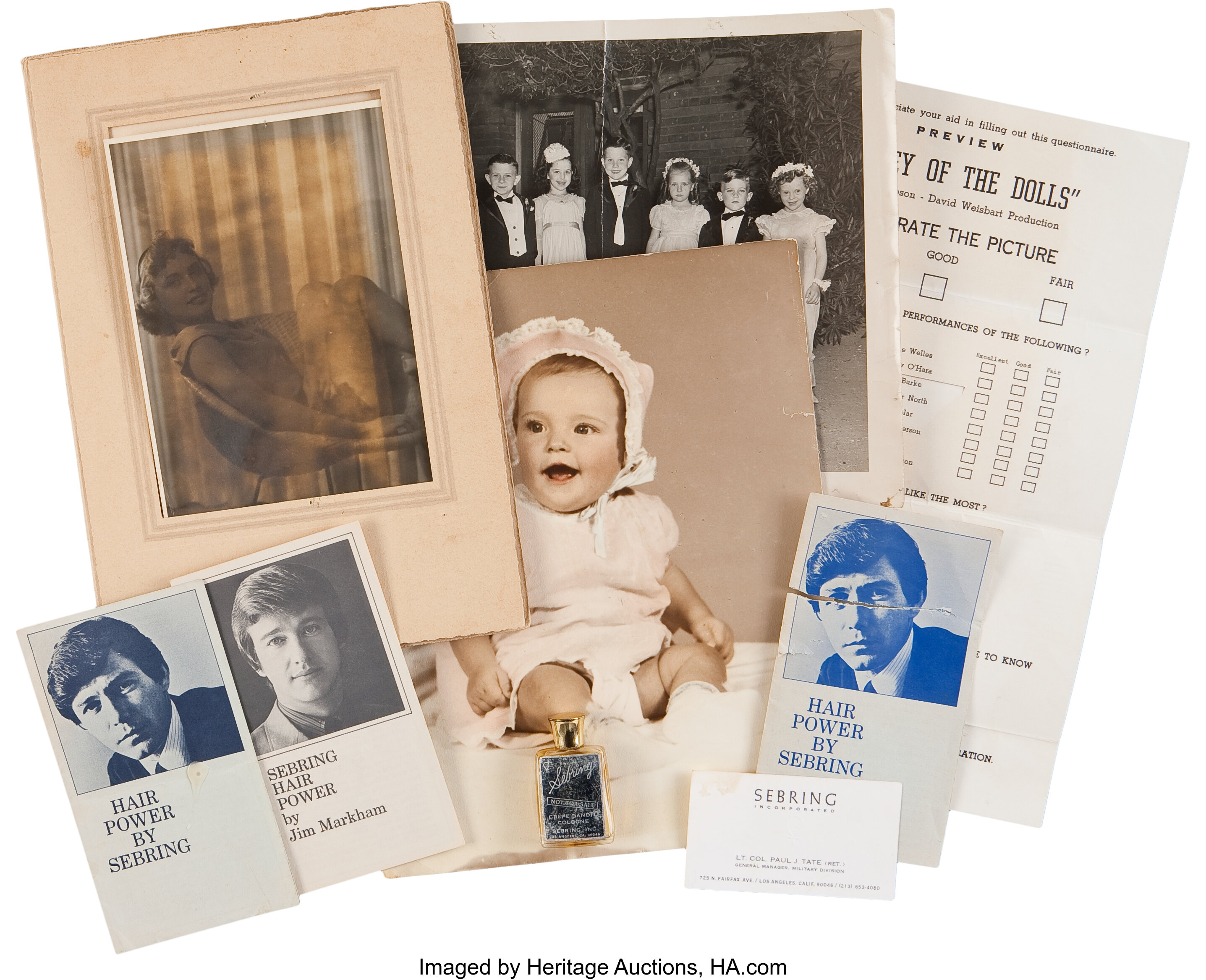 Sharon Tate Baby and Childhood Photos, Preview Card for Valley of | Lot ...