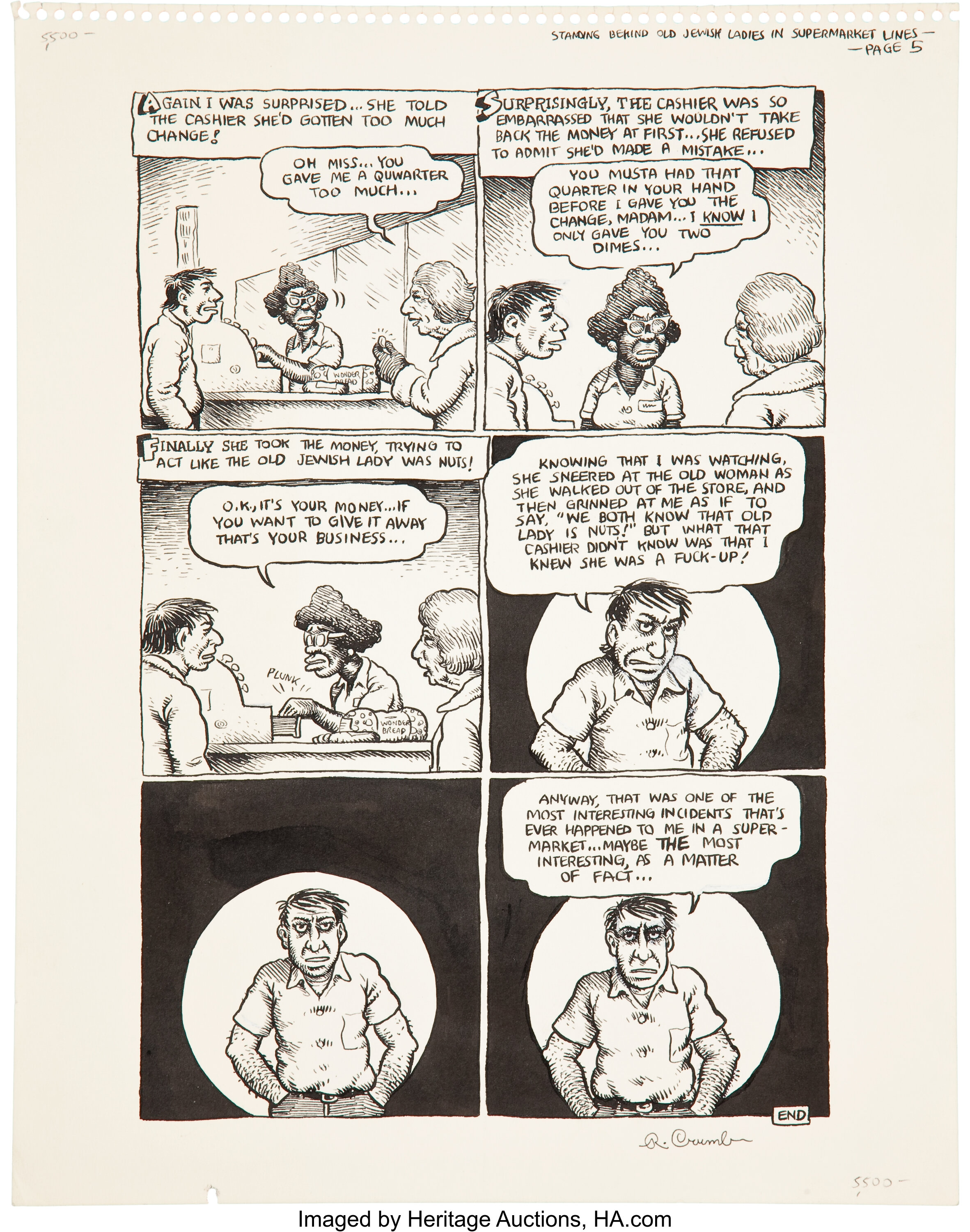 Robert Crumb and Harvey Pekar American Splendor #3 