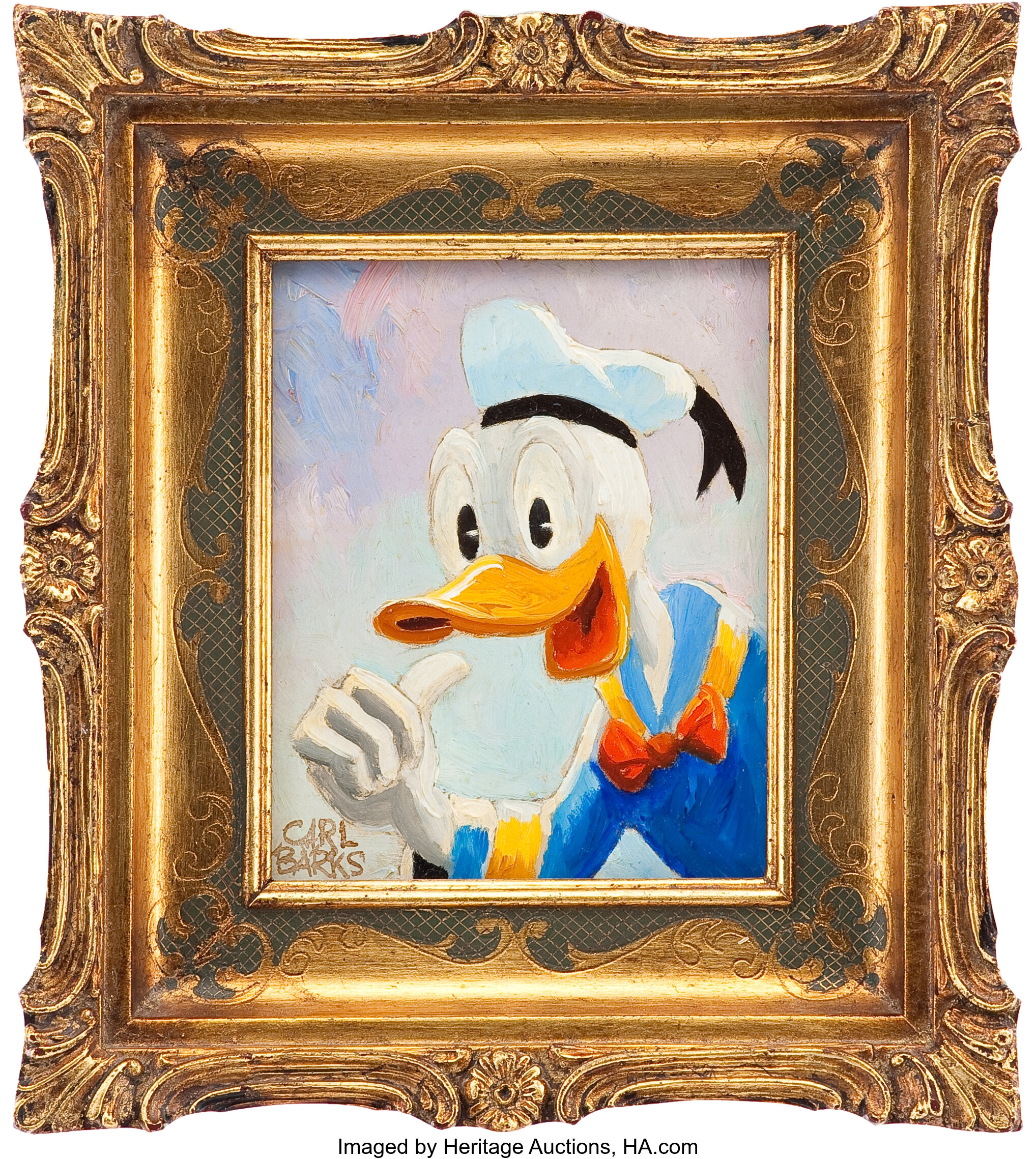 Carl Barks Donald Duck Painting Original Art (c. 1984).... Original ...