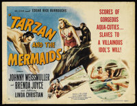 Tarzan and the Mermaids (RKO, 1948). Half Sheet (21.5" X 28") Style A. Adventure