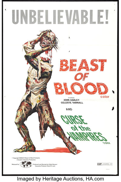 Beast Of Blood Curse Of The Vampires Combo Hemisphere Pictures Lot Heritage Auctions