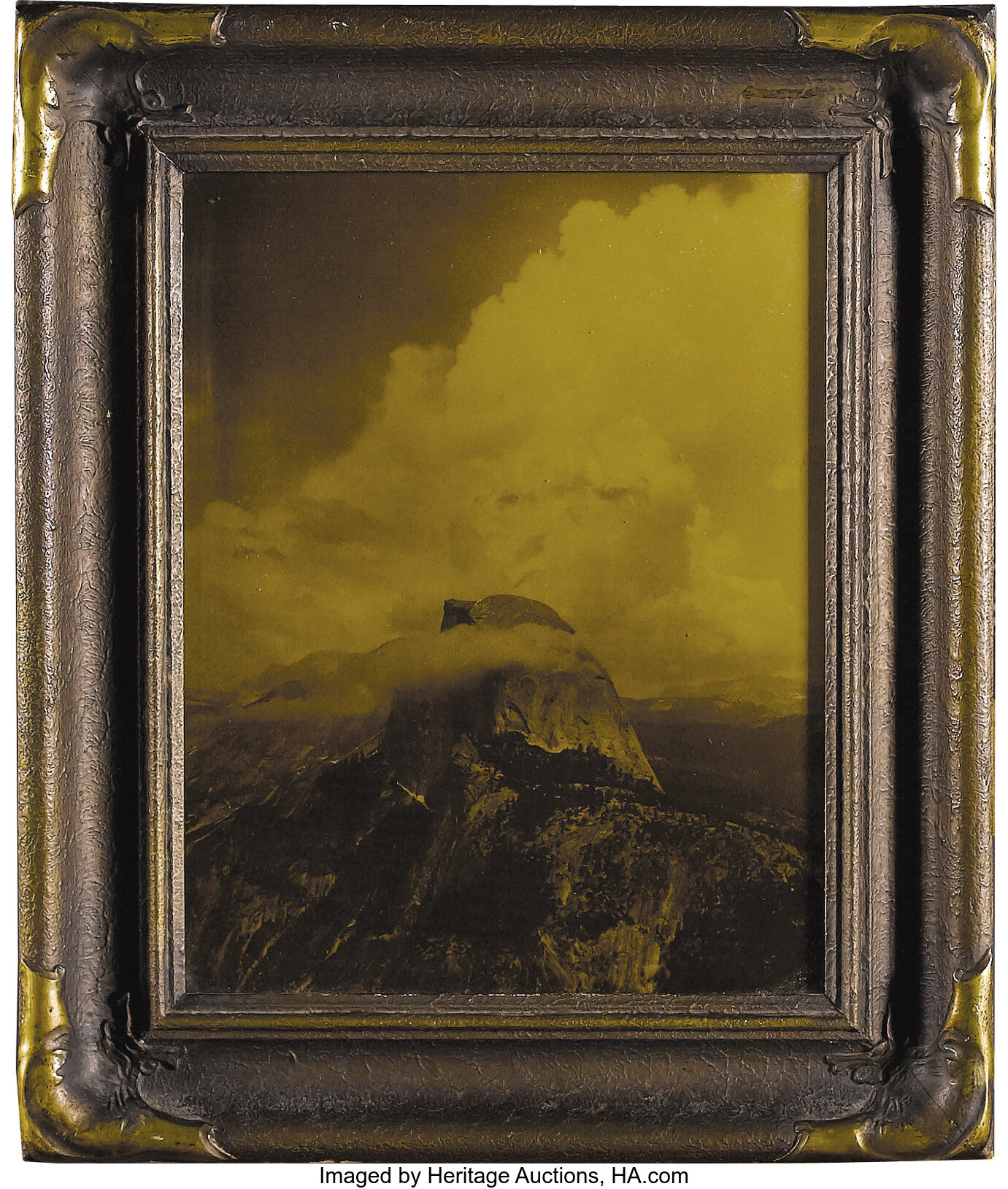 Arthur C. Pillsbury Original Orotone of Half Dome at Yosemite in | Lot ...