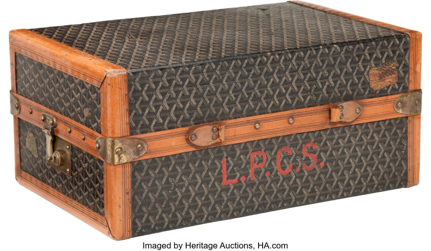 A rare Goyard shoe trunk