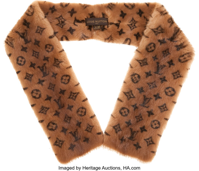 Louis Vuitton Monogram Mink Stole - Brown Scarves and Shawls
