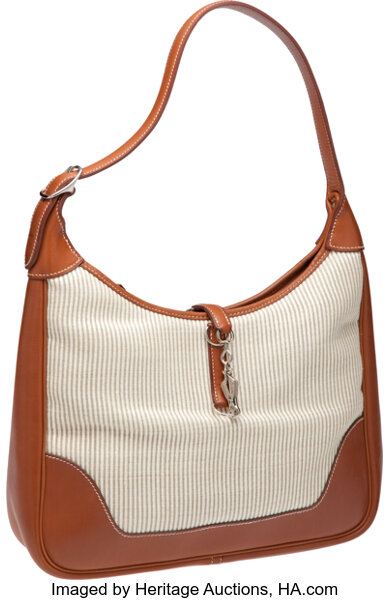 Hermès HAC Birkin 45 Naturel Barenia Crinoline Bag