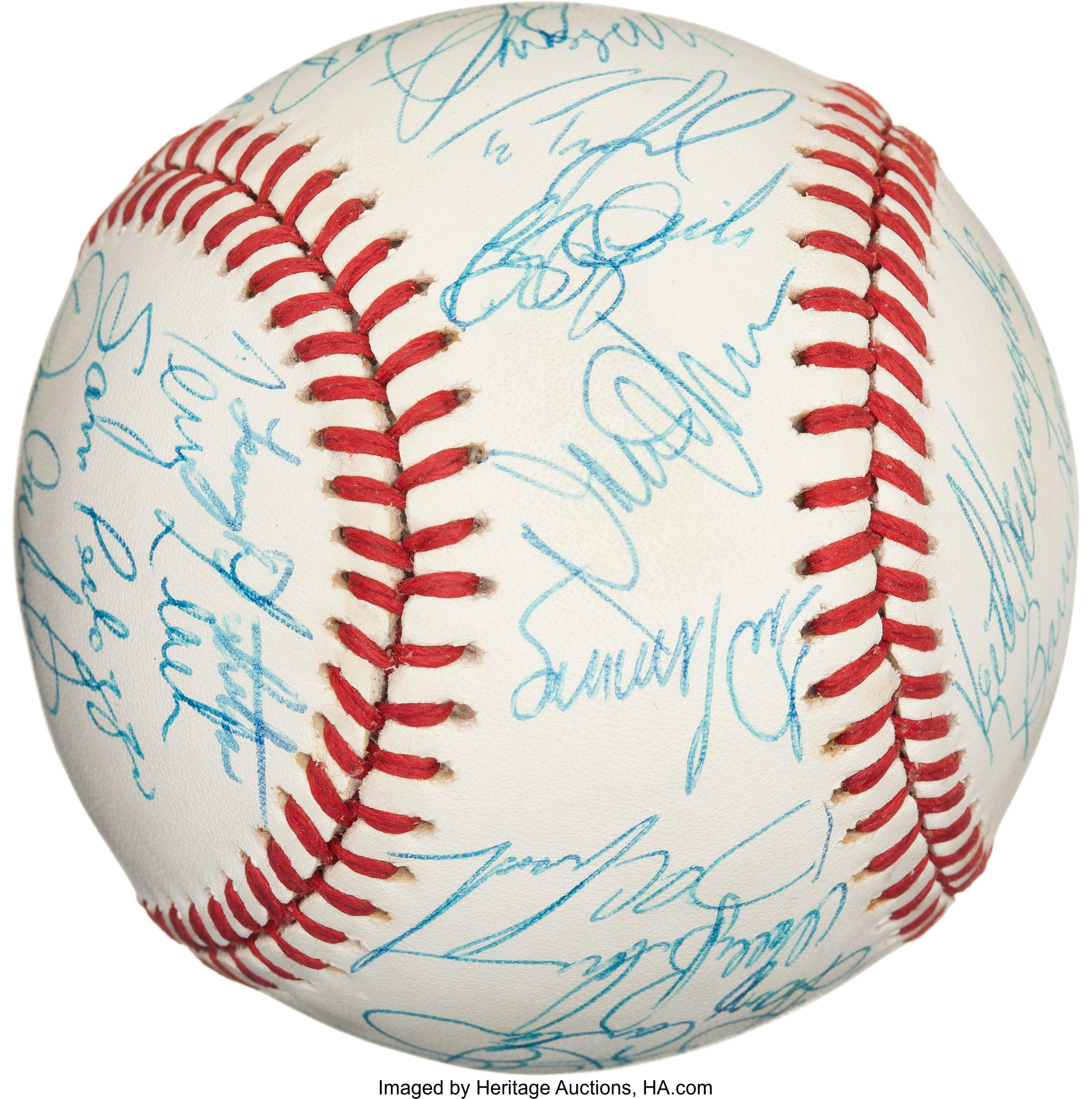 1986 World Series Baseball Signed by New York Mets Team