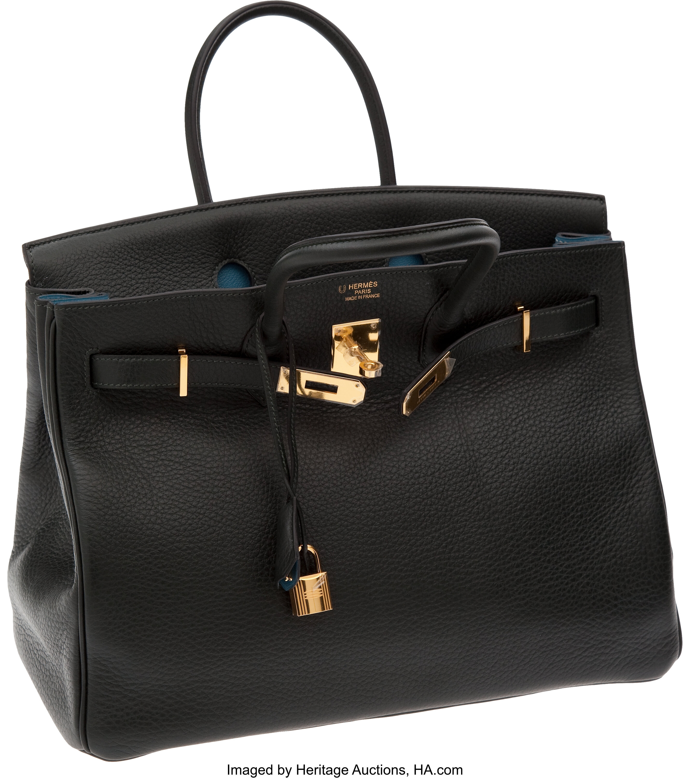 Hermes Horseshoe Gold Clemence Birkin Bag